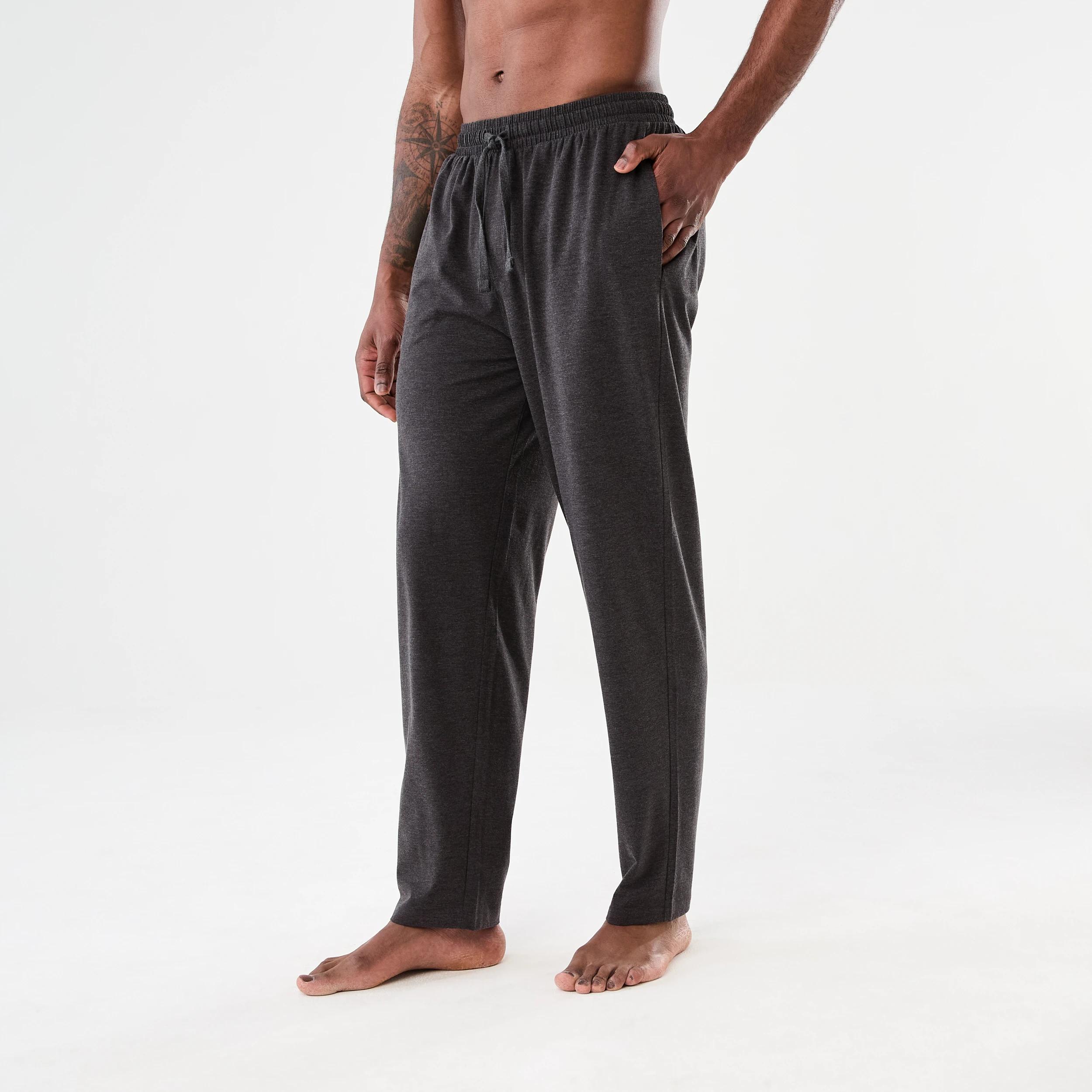 2 Cotton and Elastane Sleep Pants CHAR MARLE PANT, 2 of 5