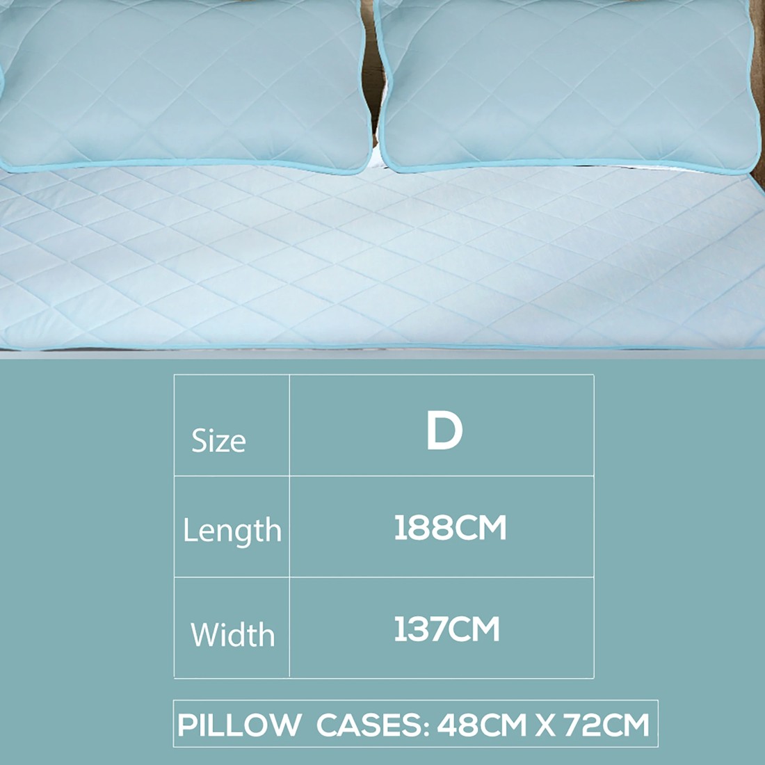 3 Dreamz Cooling Mattress Topper Double, 3 of 5