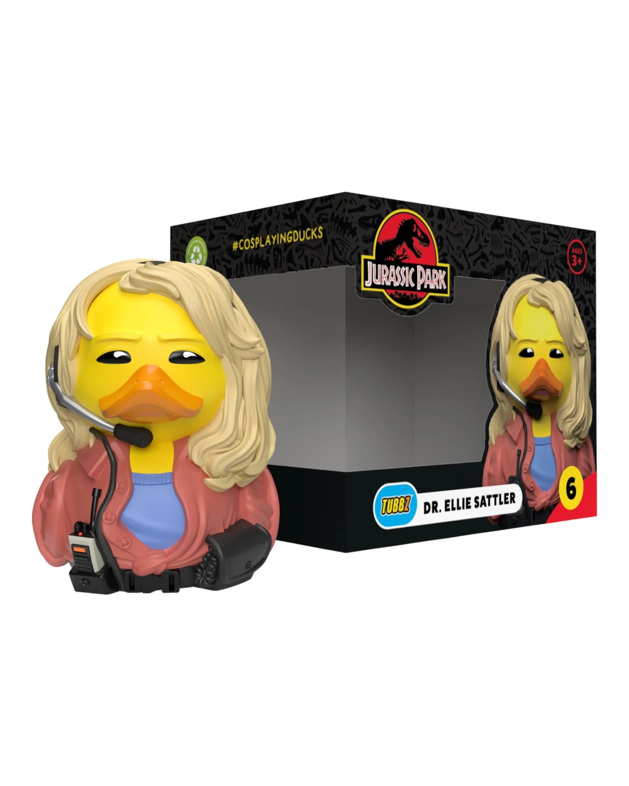 1 TUBBZ Jurassic Park Dr. Ellie Sattler Boxed Edition Cosplaying Duck Figure, 1 of 3