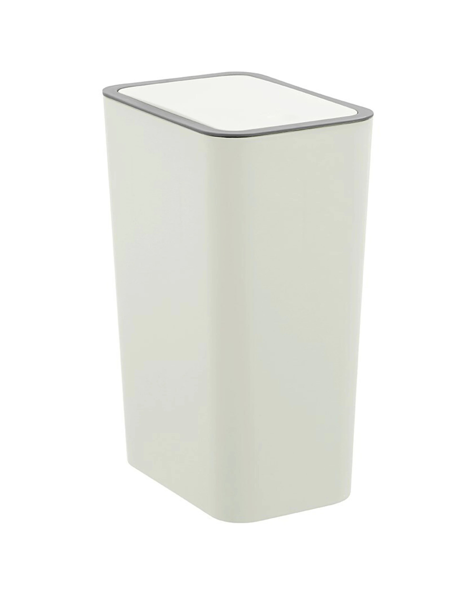 4 Boxsweden Touch Top Rubbish Bin Rectangle 10L - White, 4 of 7
