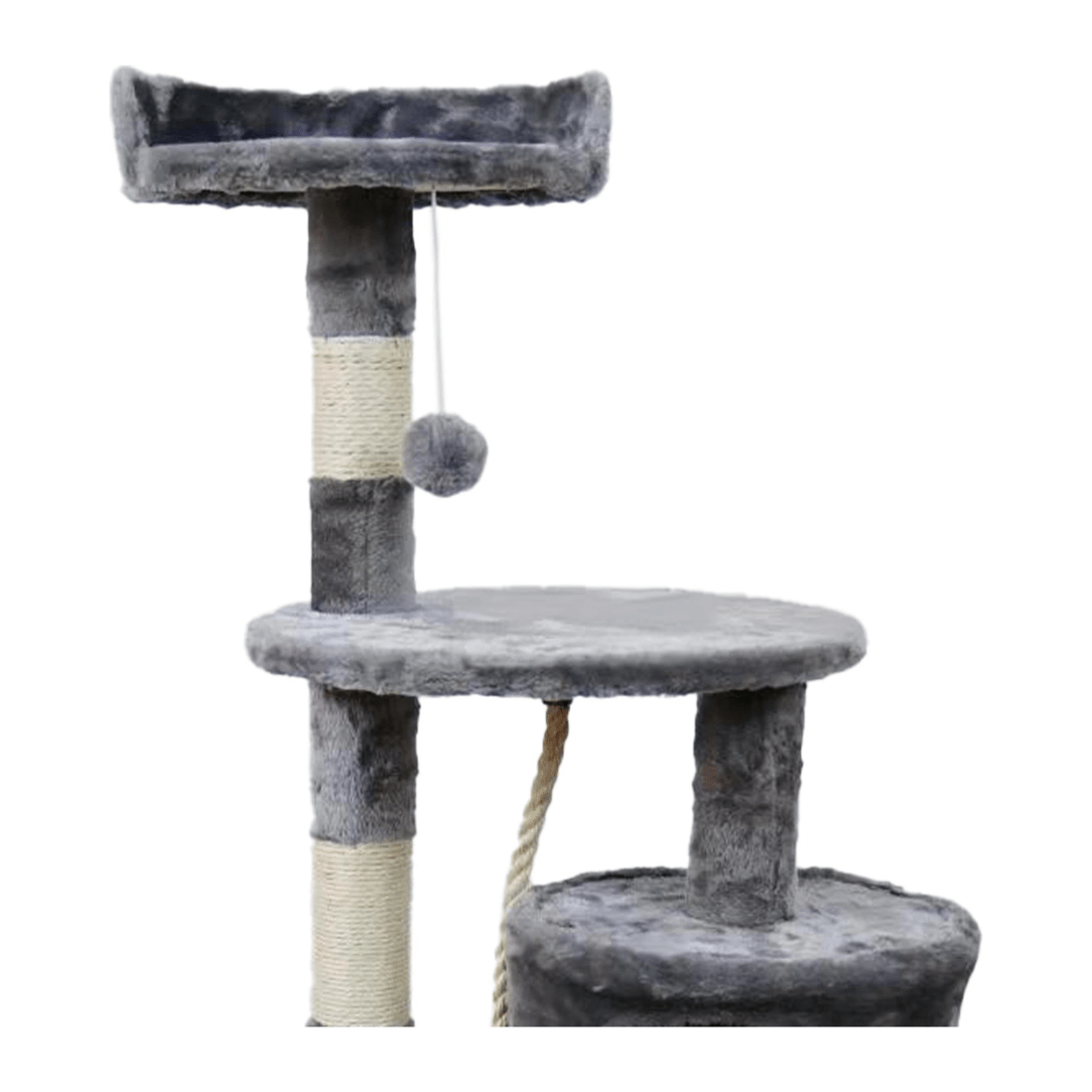 3 Furtastic 110cm Cat Tree Scratching Post - Silver Grey, 3 of 6