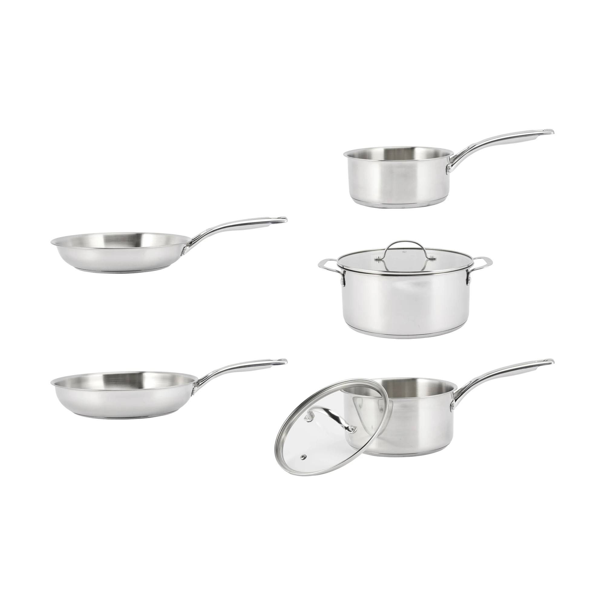 2 5 Piece Stainless Steel Cookware Set, 2 of 10