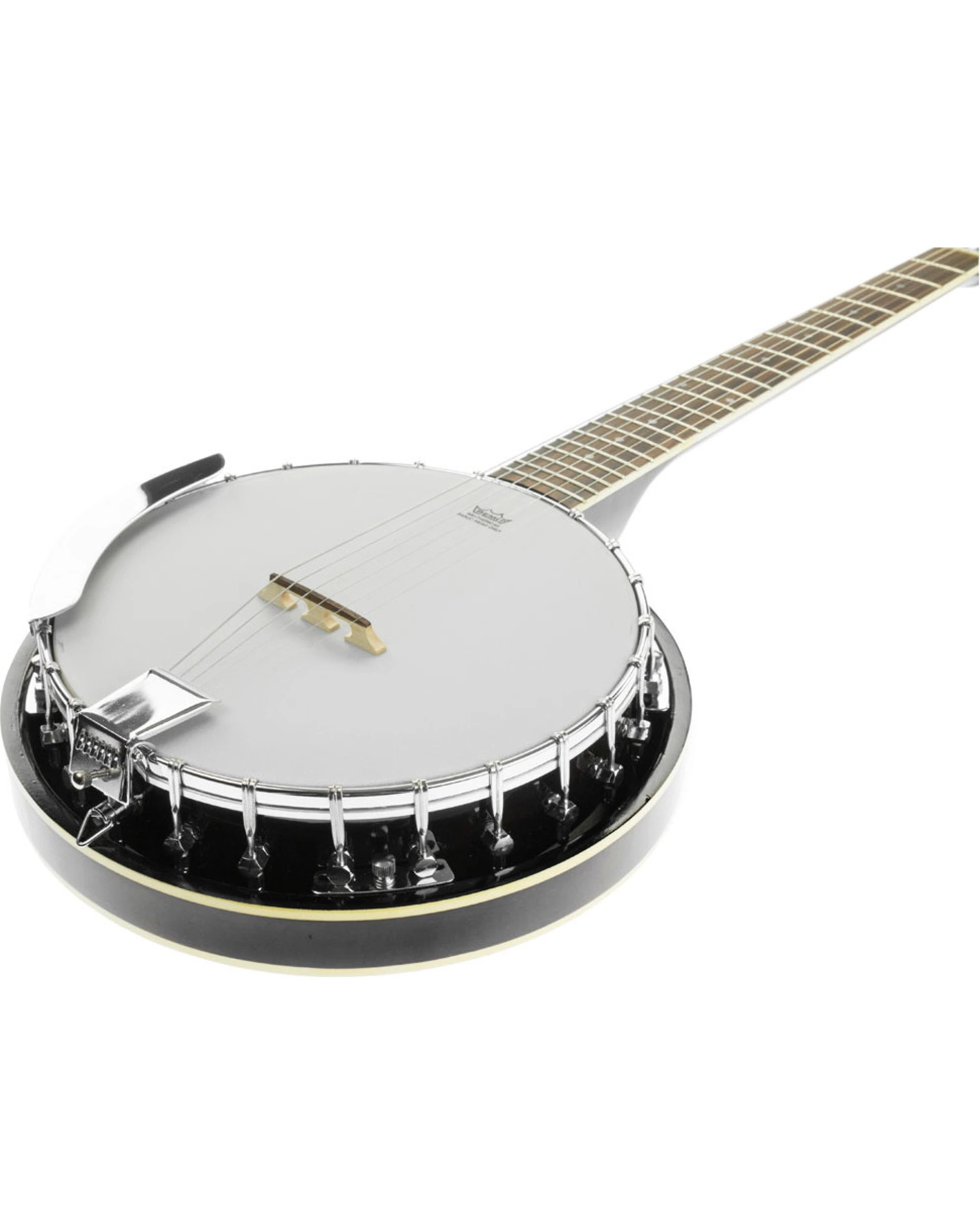 3 Karrera 6 String Resonator Banjo Guitar - Black, 3 of 7