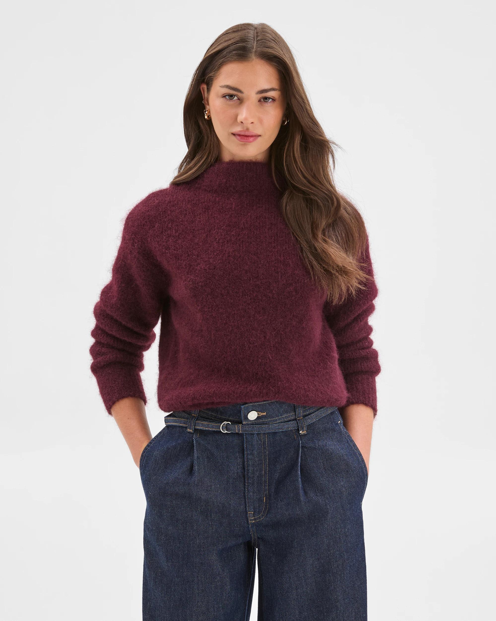 4 Target Petites Petites Plush Knit Jumper PINOT, 4 of 7