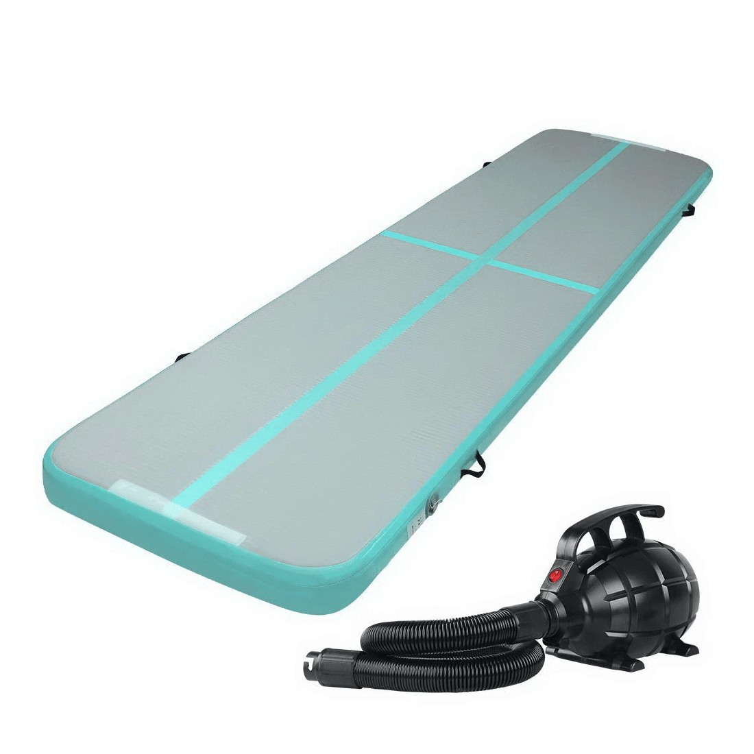 1 Everfit 4X1M Airtrack Inflatable Air Track Tumbling Mat W/Pump Floor Gymnastics - Multi, 1 of 2