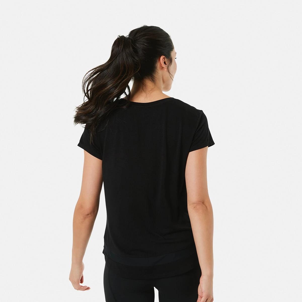 3 Active Womens Short Sleeve Mesh T-shirt BLACK, 3 of 6