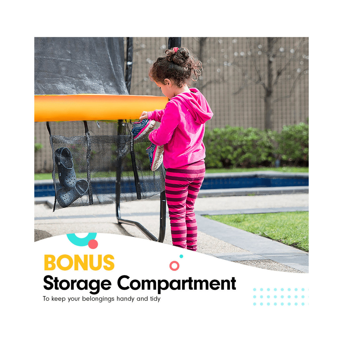 5 Kahuna 6 ft x 9 ft Rectangular Outdoor Trampoline - Orange
 - orange, 5 of 10