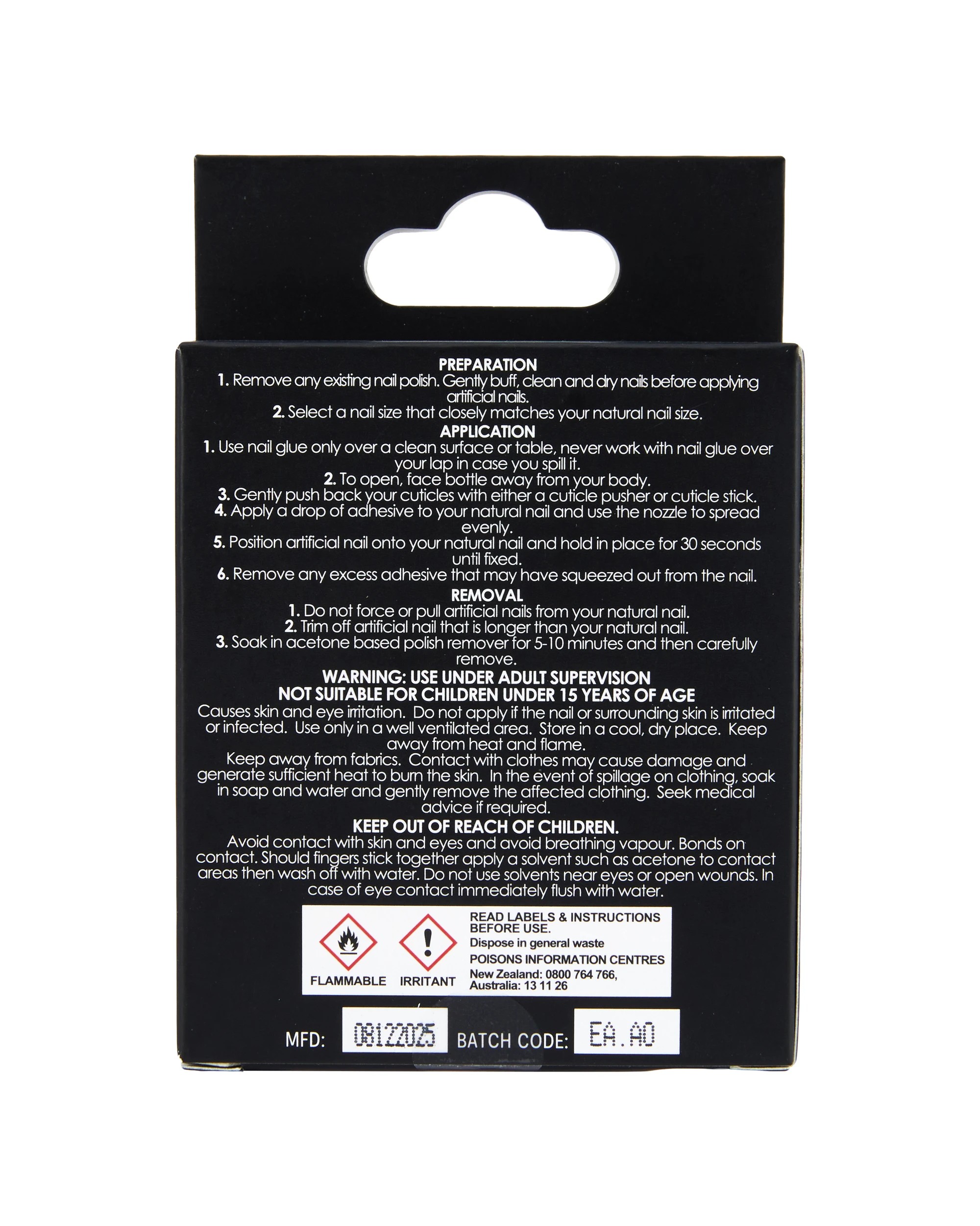 4 OXX Cosmetics 24 Pack Artificial Nails with Adhesive - Stiletto, Brown, 4 of 4