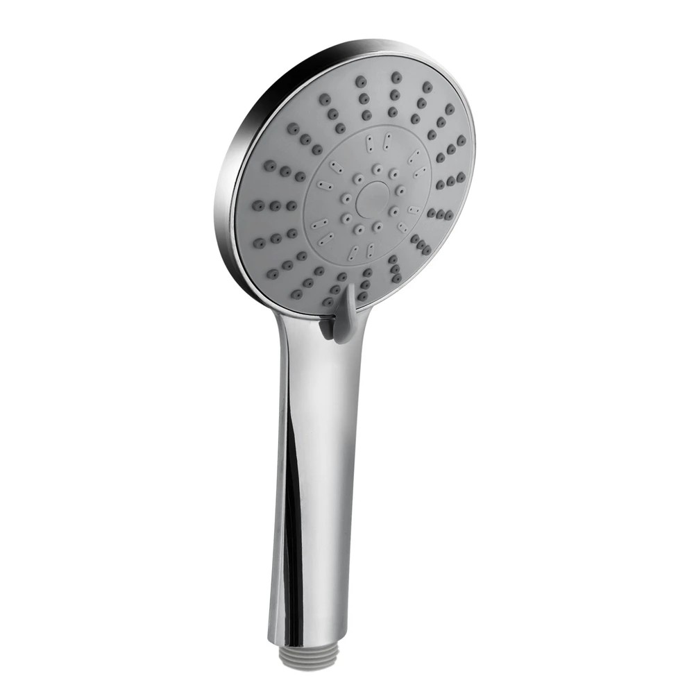 1 Handheld Shower Head 4.5" High Pressure 5 Modes Poweful Round Chrome - Silver, 1 of 1