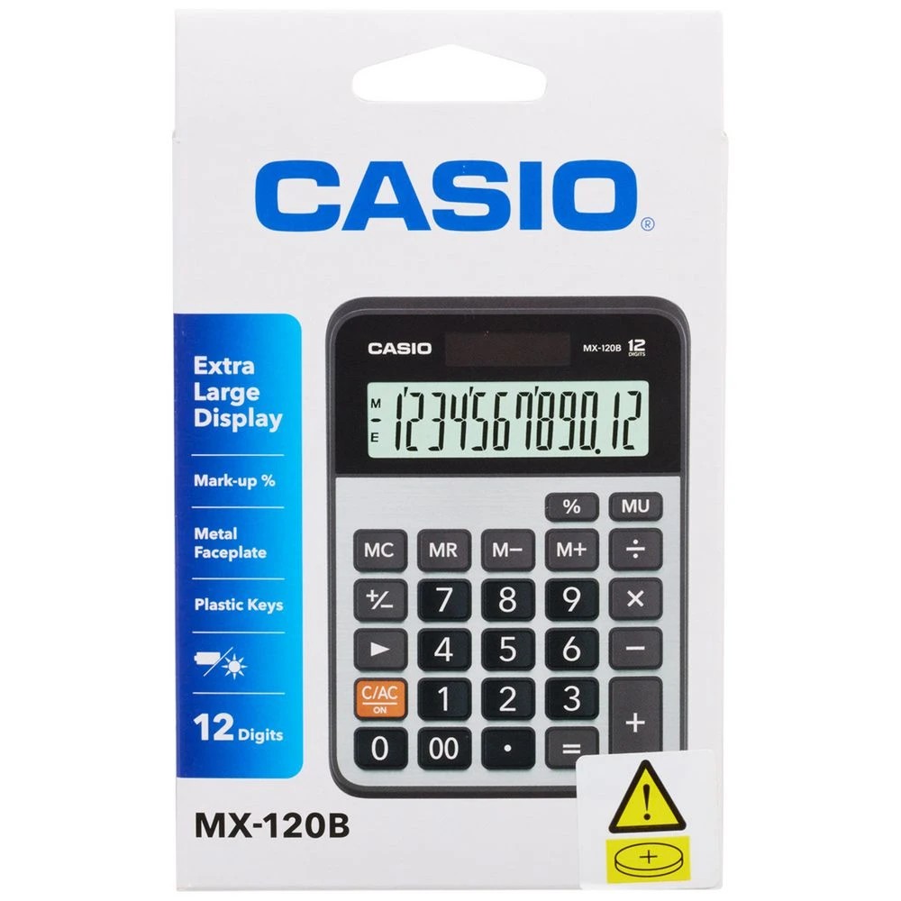 3 Casio MX120B Desktop Calculator, 3 of 4