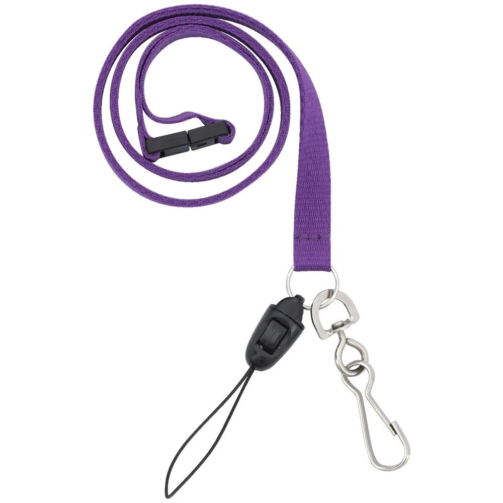 2 J.Burrows Clip and USB Lanyard Purple, 2 of 2