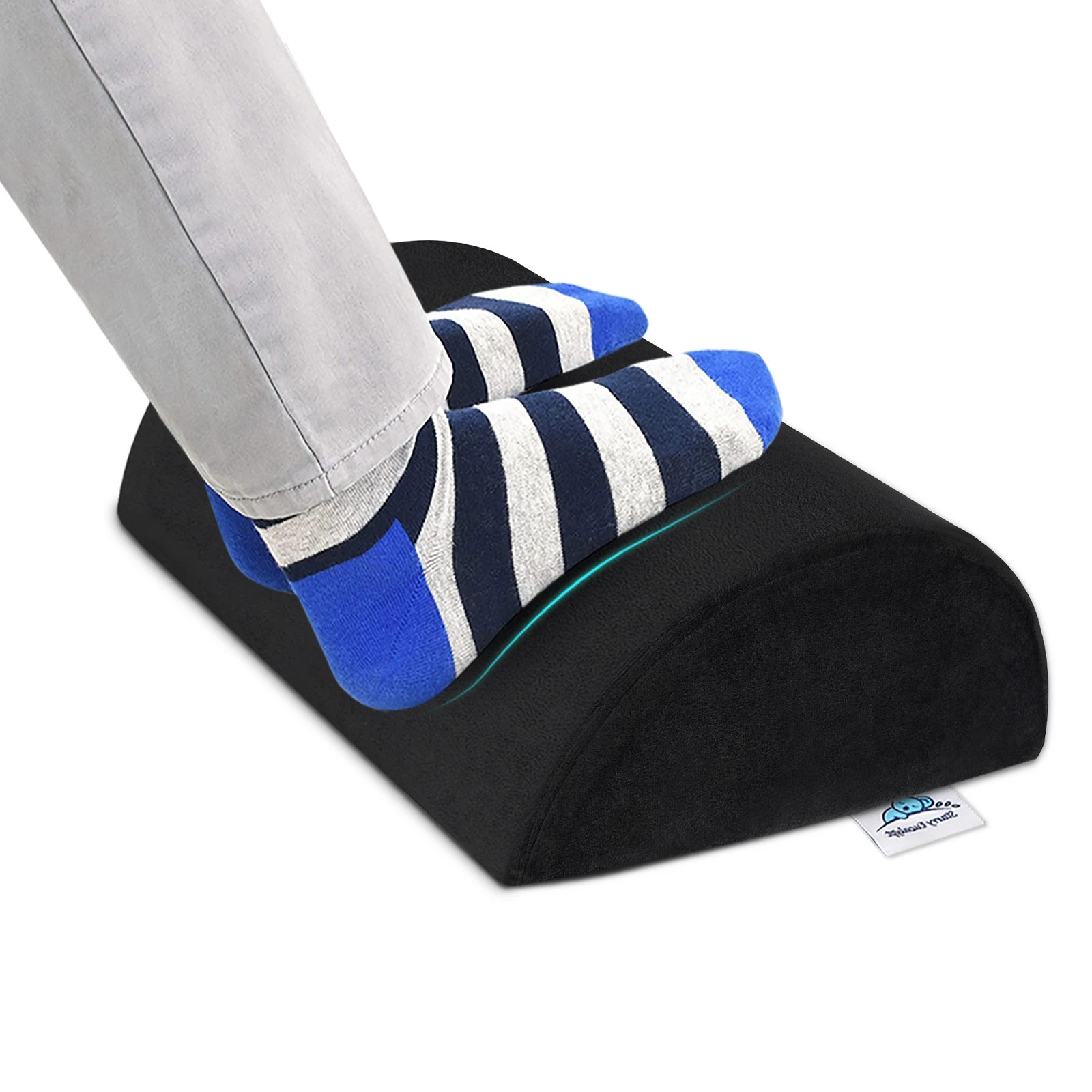 5 Starry Eucalypt Foot Rest Stool Foot Pad Pillow Office Computer Cushion - Black, 5 of 5