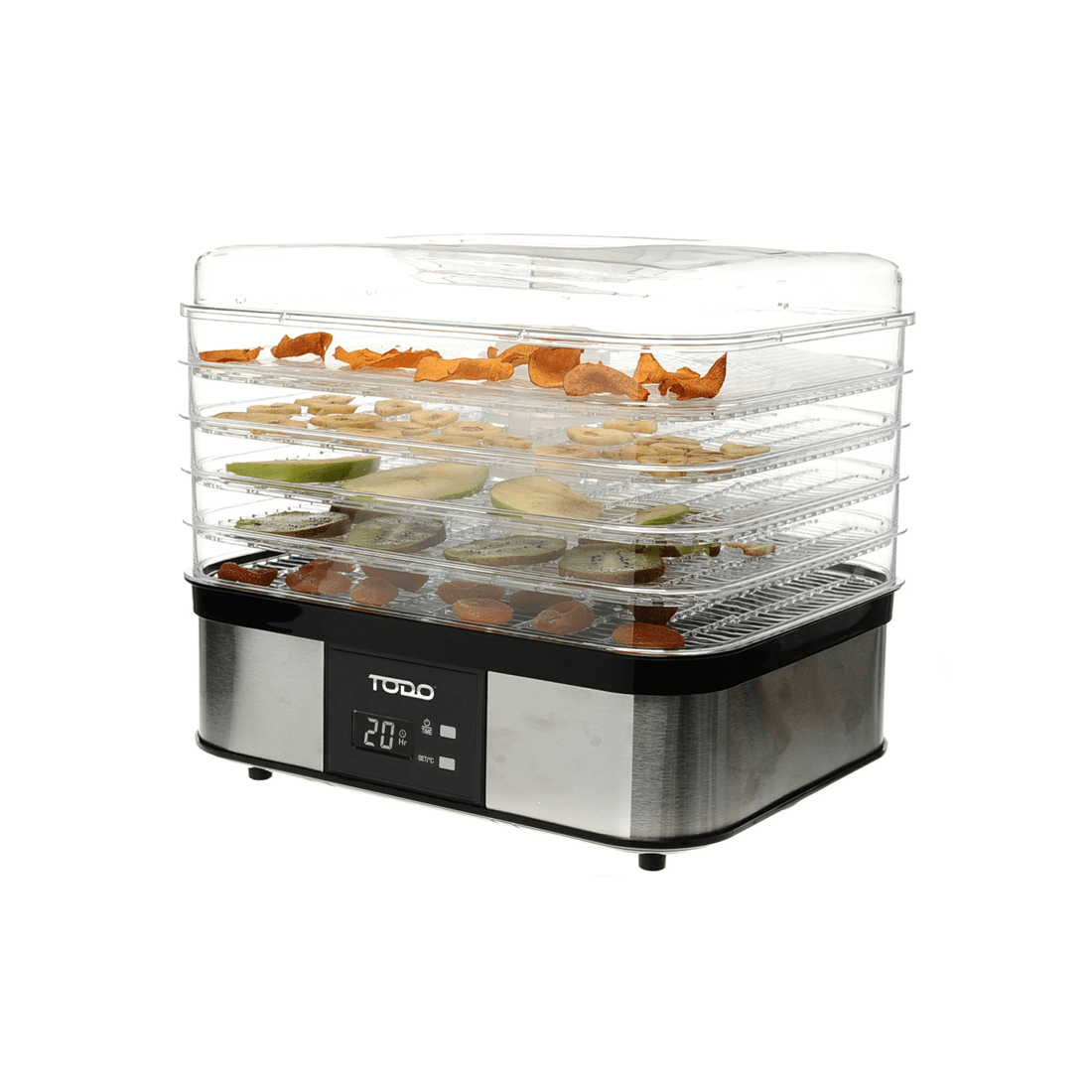 5 TODO 250W Stainless Steel Food Dehydrator Preserve Yogurt Fruit Dryer Jerky Maker, 5 of 7