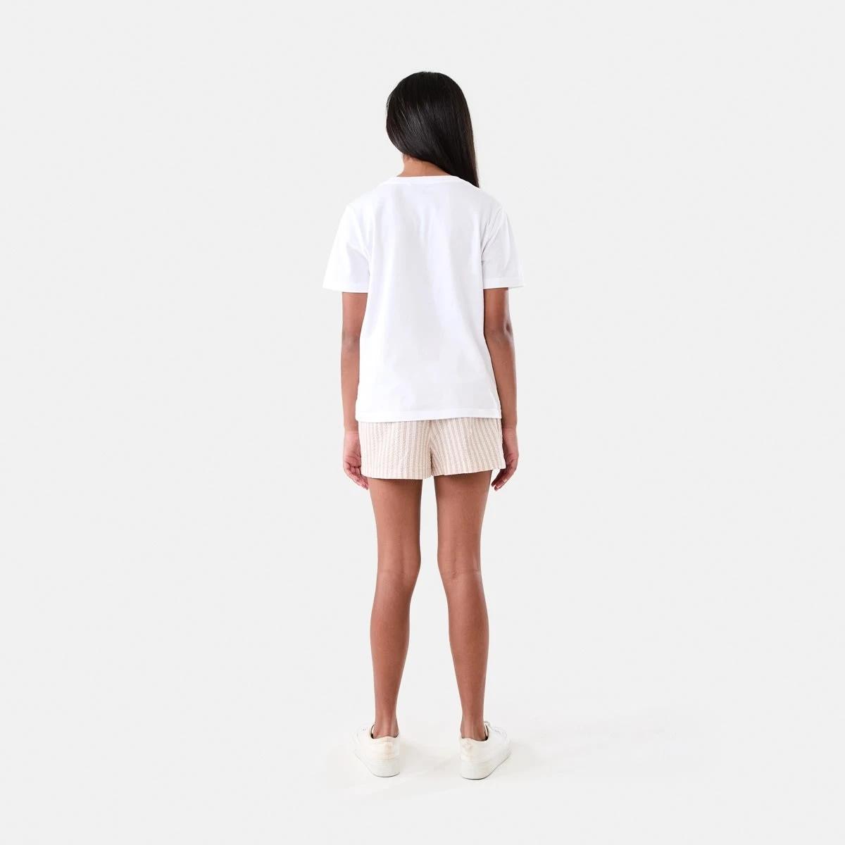 6 Relaxed Stripe Shorts BEIGE STRIPES, 6 of 6