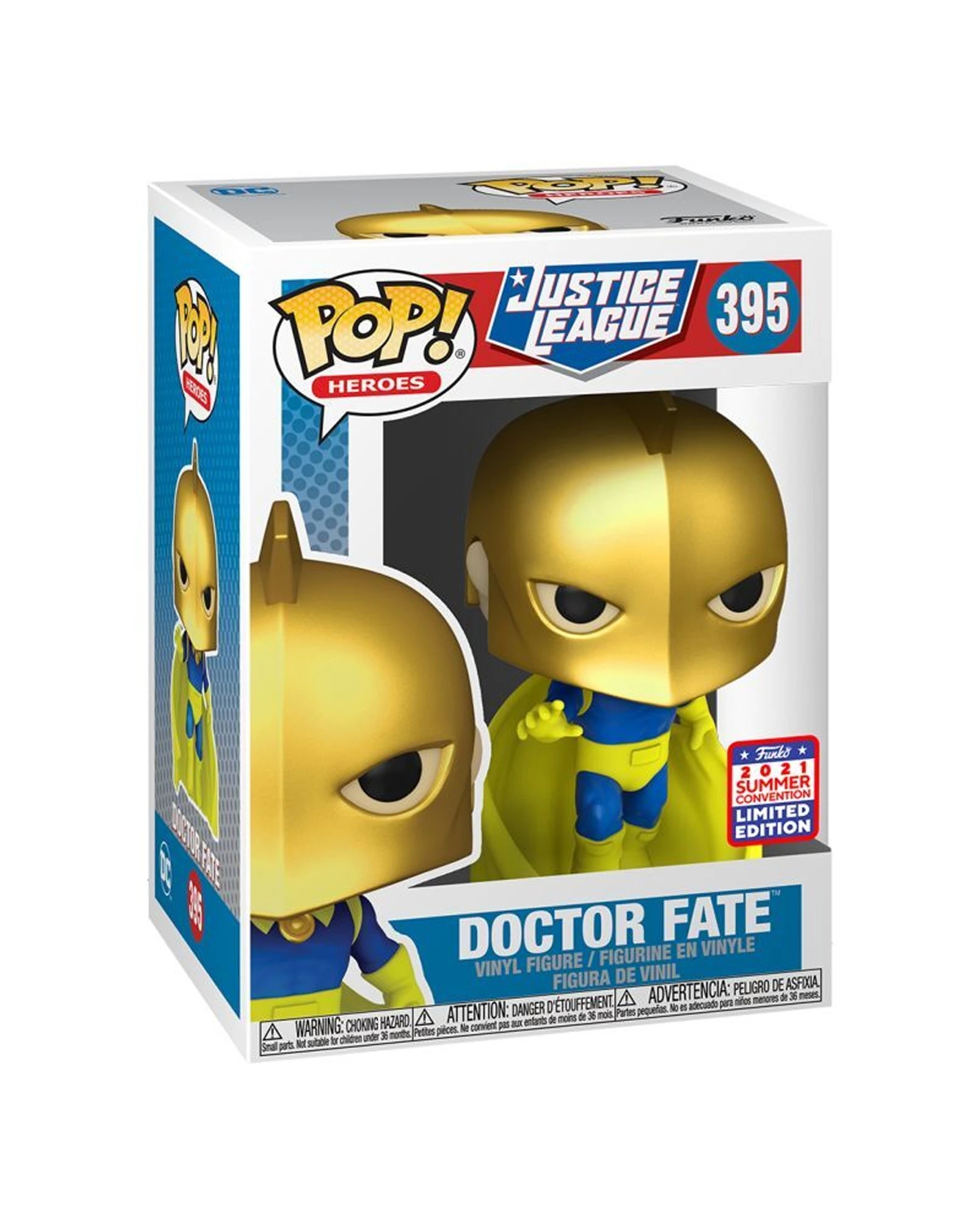 2 Pop Vinyl Figurine Doctor Fate Action Figure - SDCC Collector Item - 10cm - Multi, 2 of 3