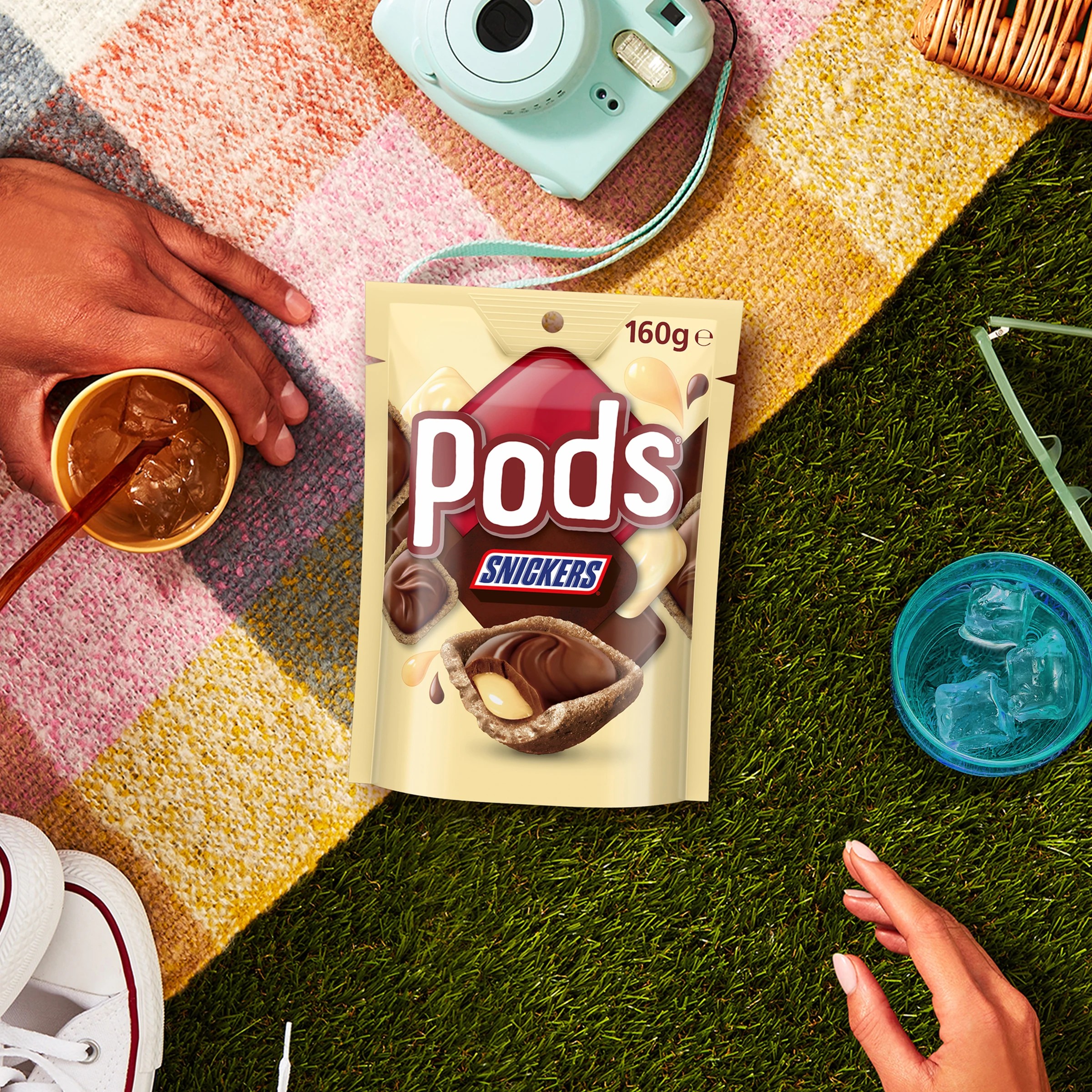5 Pods Snickers Chocolate Snack & Share Bag 160g, 5 of 7