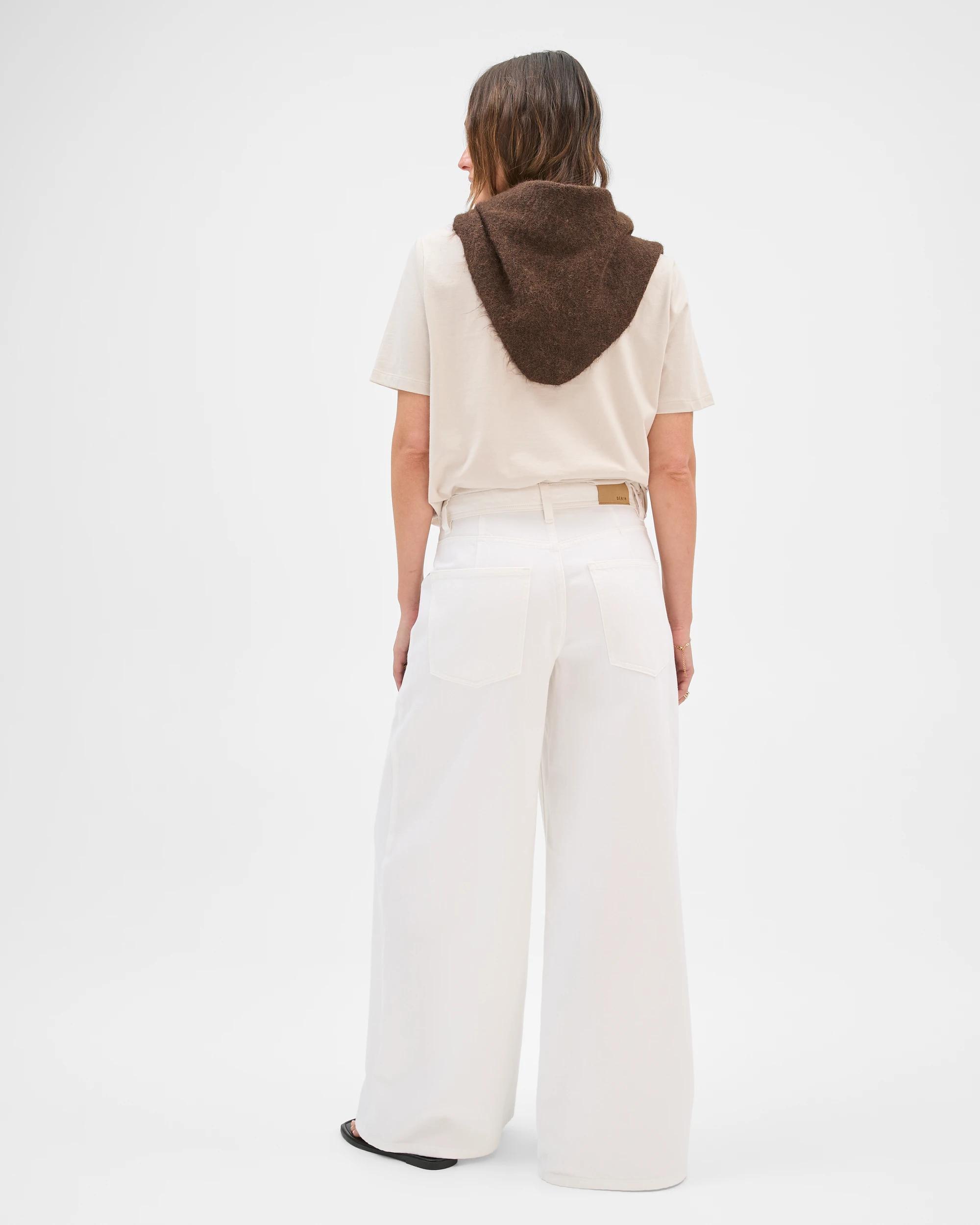 6 Target Denim AirLoom Slouch Wide Leg Denim Jeans MARSHMALLOW WHITE, 6 of 6