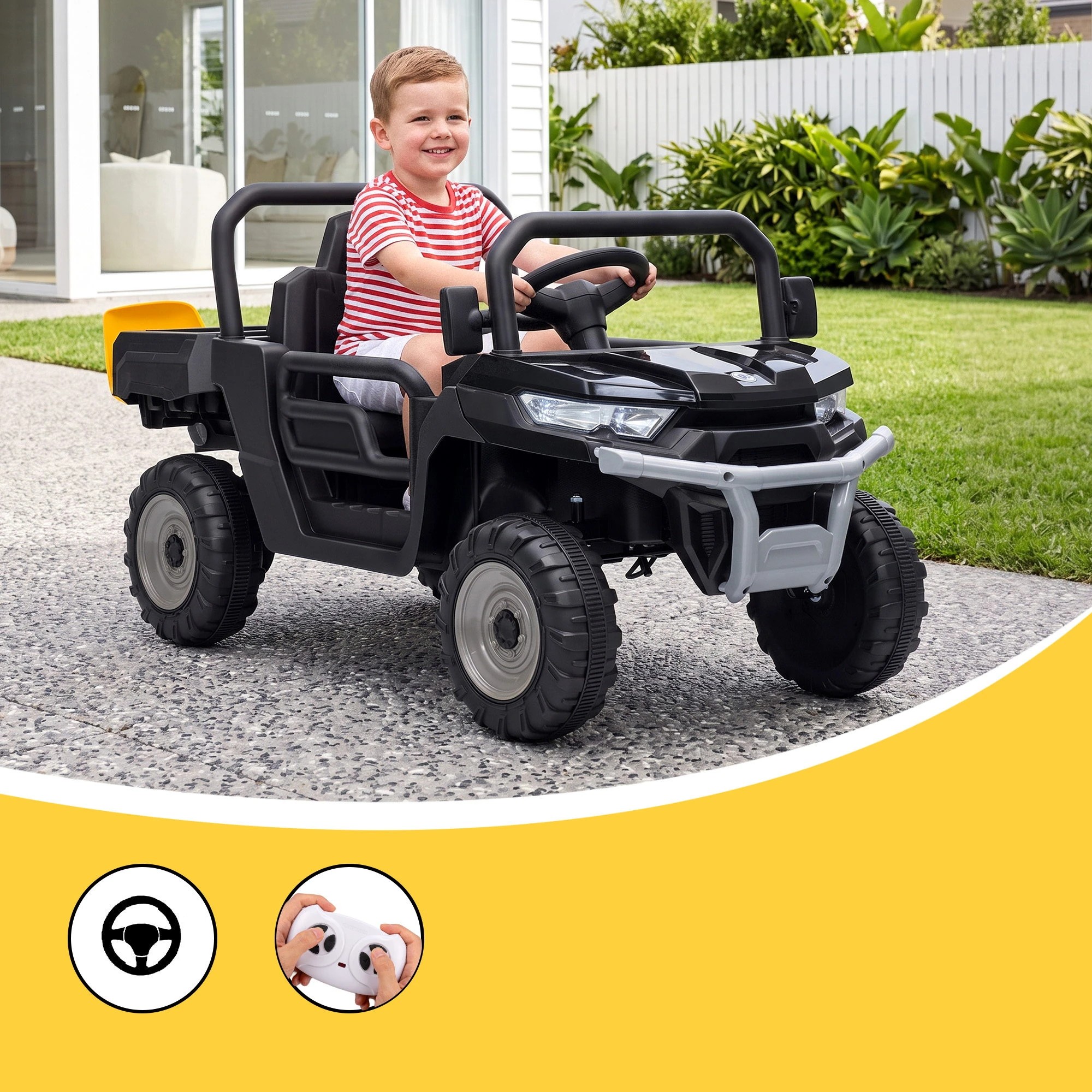 Rigo Ride On Car Kids UTV Dump Truck Electric Car 12V Remote Control ...
