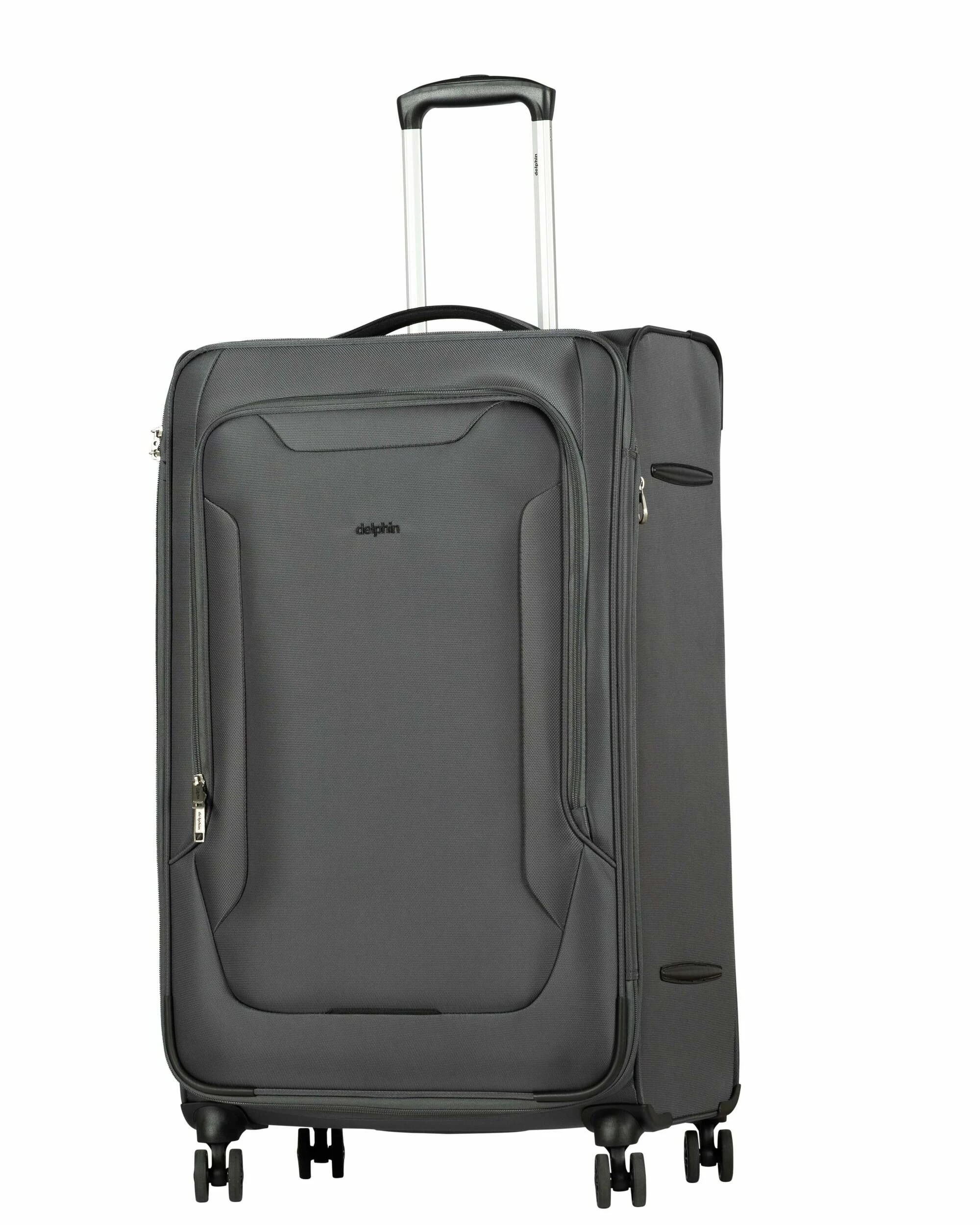 5 Delphin Caspian 2 Softside Large Spinner Suitcase - 83cm - Grey, 5 of 5