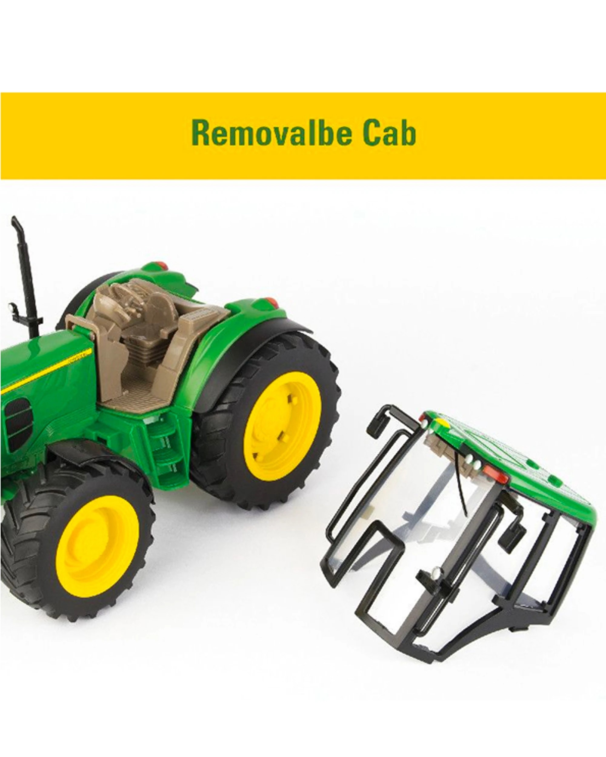 5 John Deere 1 16 7430 Big Farm Tractor With Gravity Wagon Kids Light Sound Toy 3+ - Green, 5 of 6