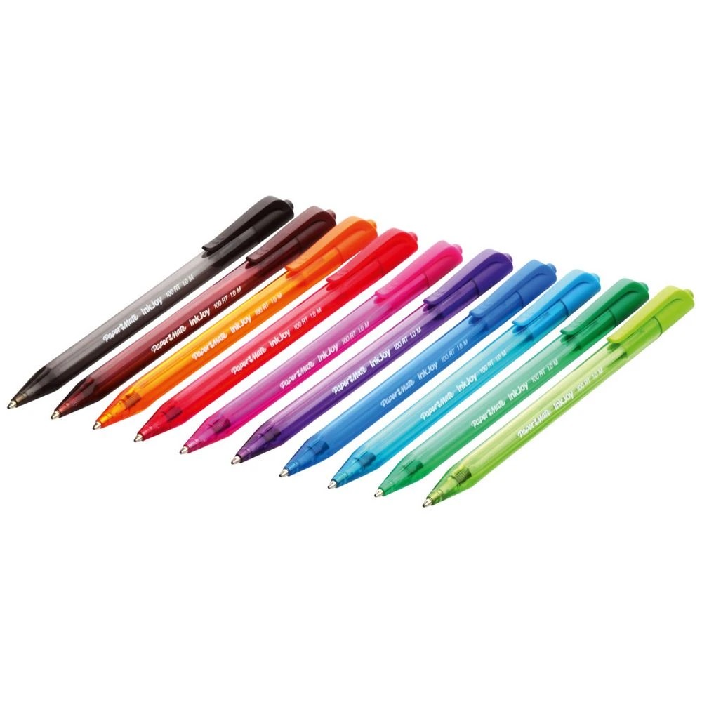 2 PaperMate InkJoy 100RT Ballpoint Pen 1.0mm Red, 2 of 3