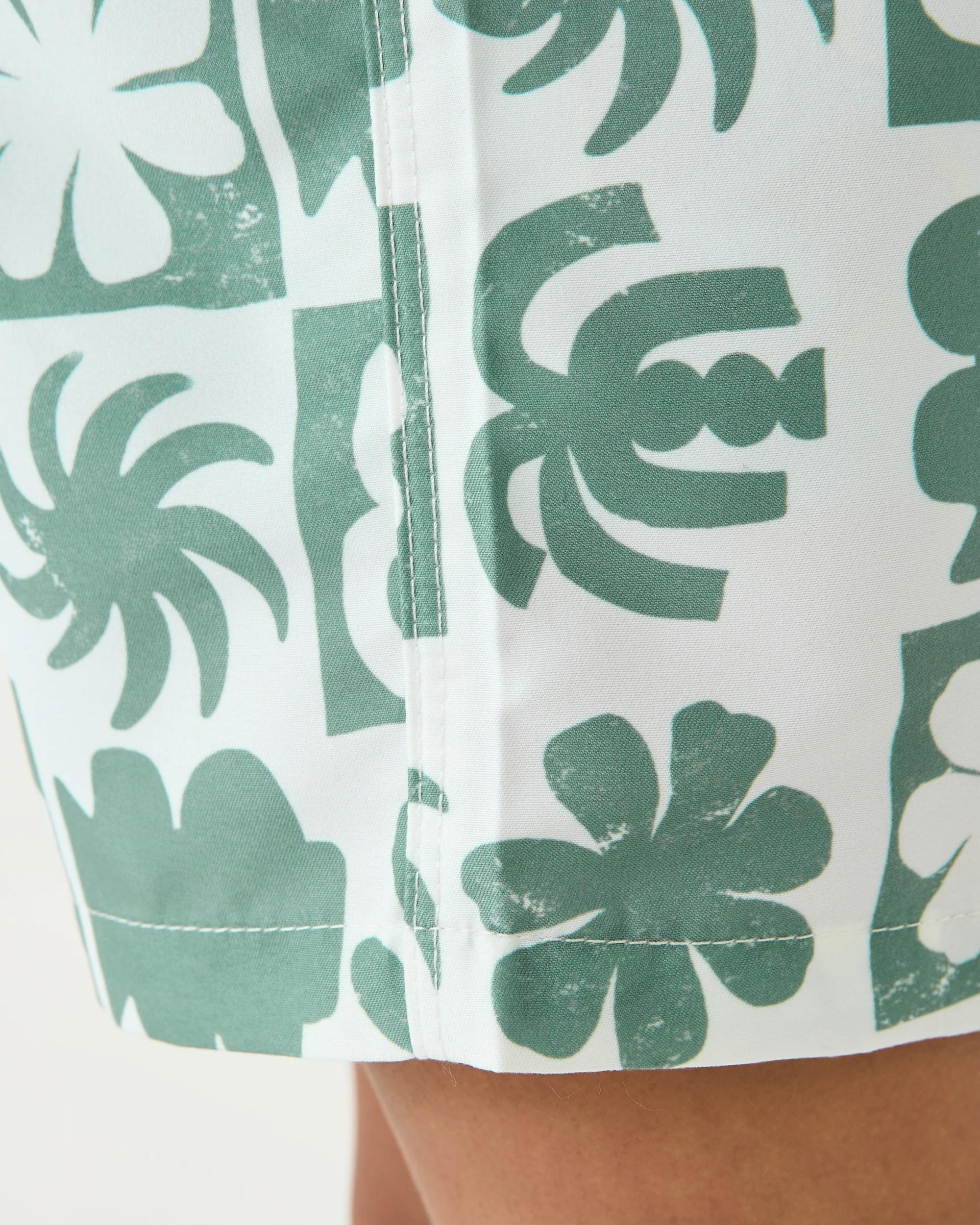 4 Printed Boardshorts Grn Tiles, 4 of 6