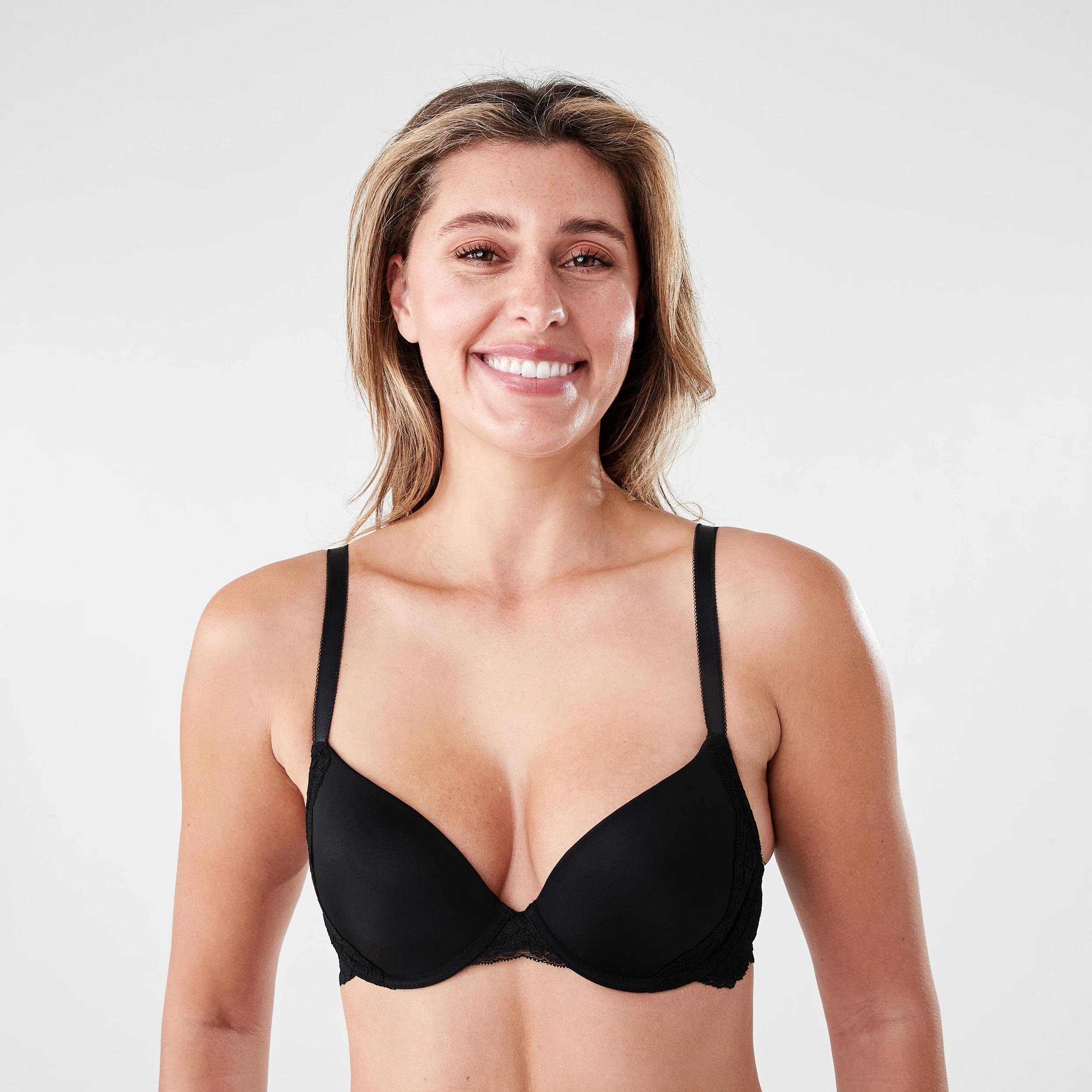 1 Lace Wing T-shirt Bra BLACK, 1 of 6