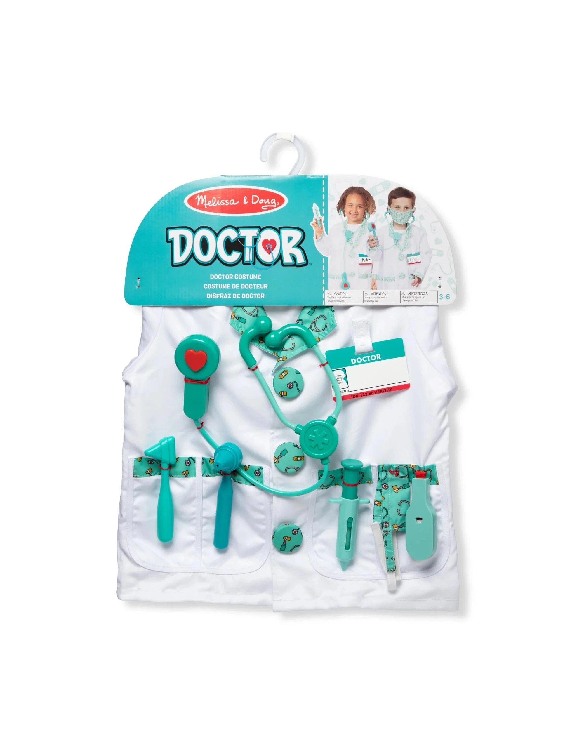 1 Melissa and Doug Doctor Costume Role Play Set, 1 of 7