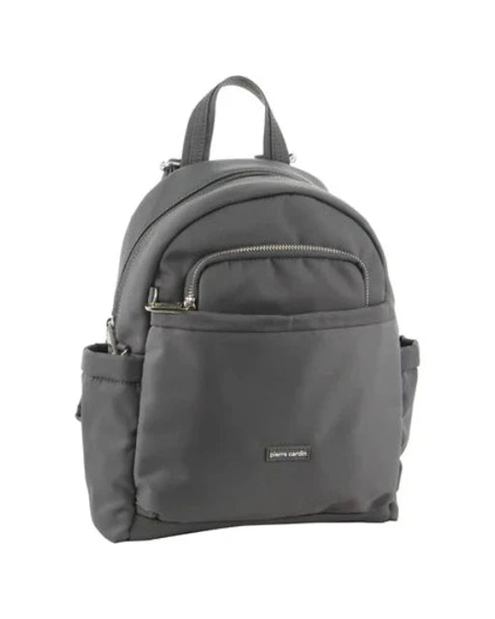 1 Pierre Cardin Nylon Anti-Theft High Quality Functional Backpack - Grey, 1 of 3
