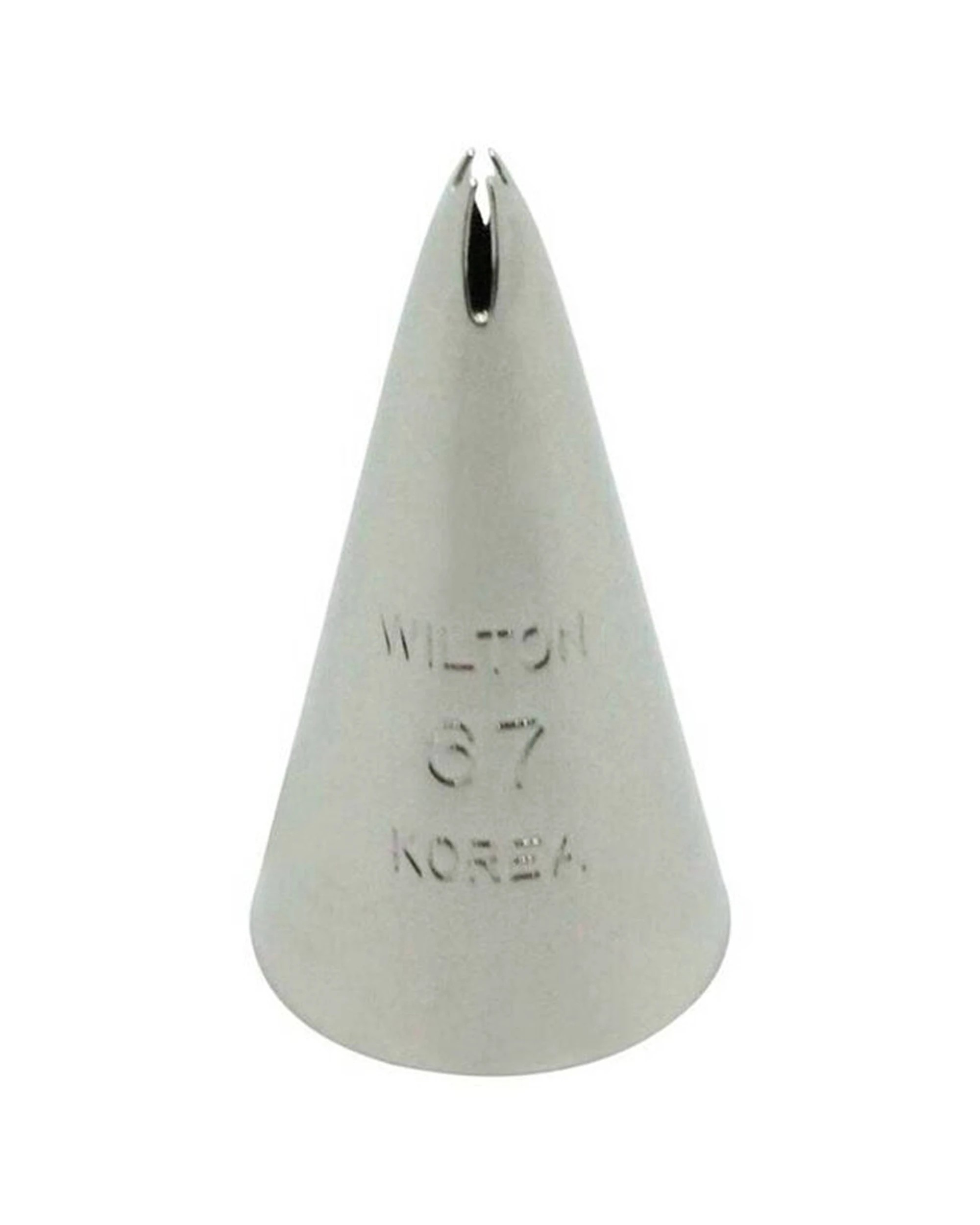 1 Wilton Stainless Steel Number 67 Leaf Piping Tip Realistic Leaf Creation Cake Decorating Tool - Silver, 1 of 3