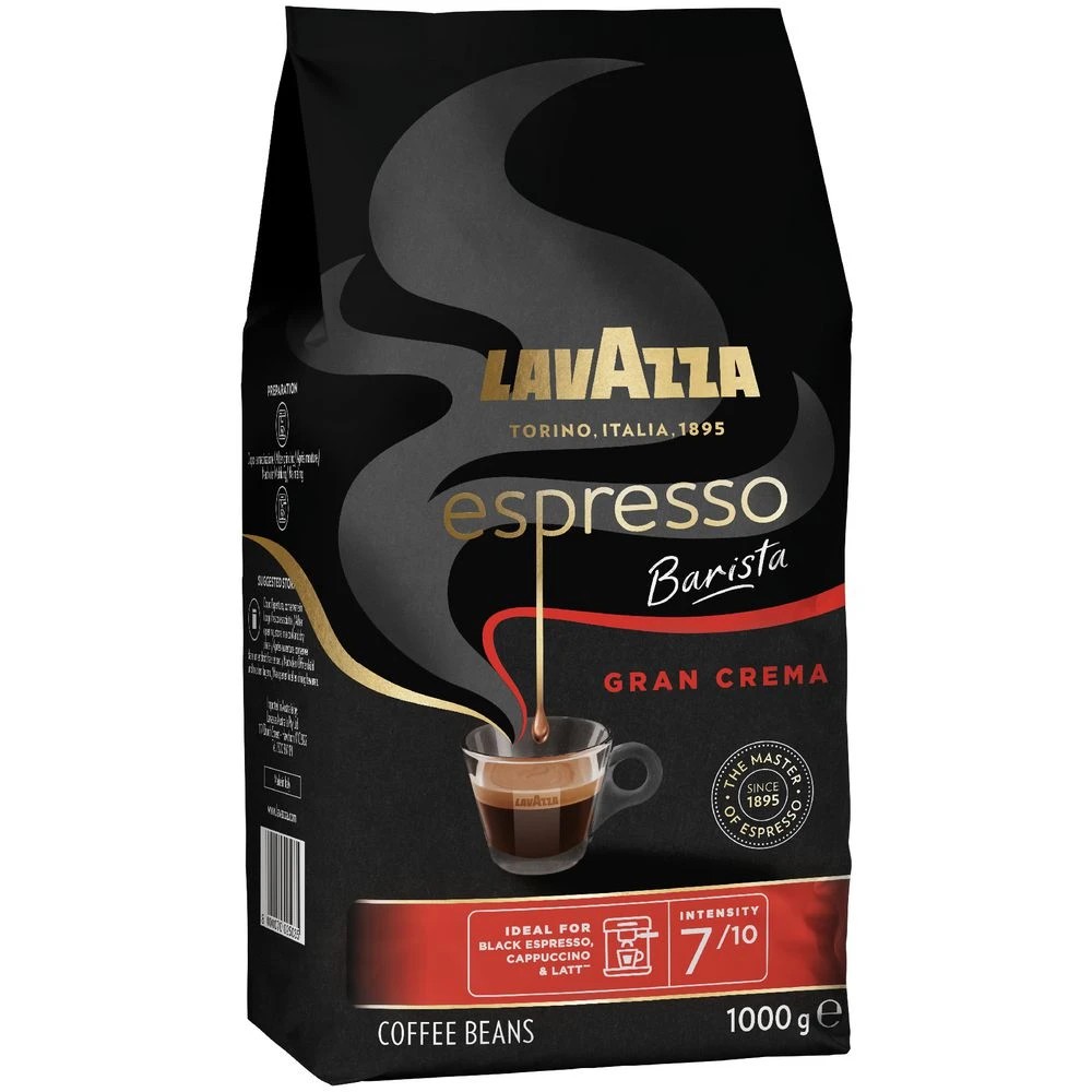 2 Lavazza Barista Gran Crema Beans 1kg, 2 of 3