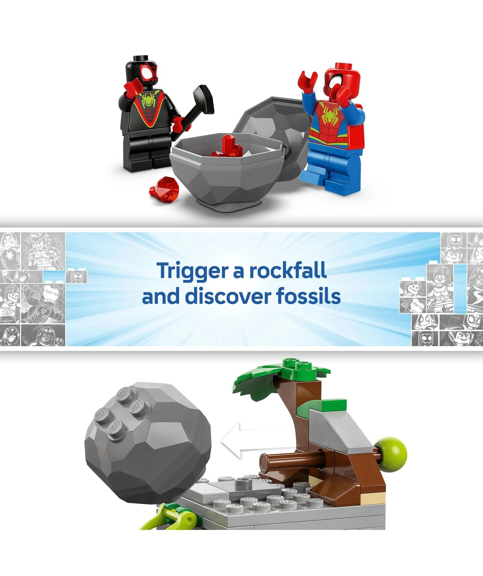 4 LEGO® Marvel Spidey And His Amazing Friends Team Spidey Dino Crawler Rescue 11199 - Multi, 4 of 10