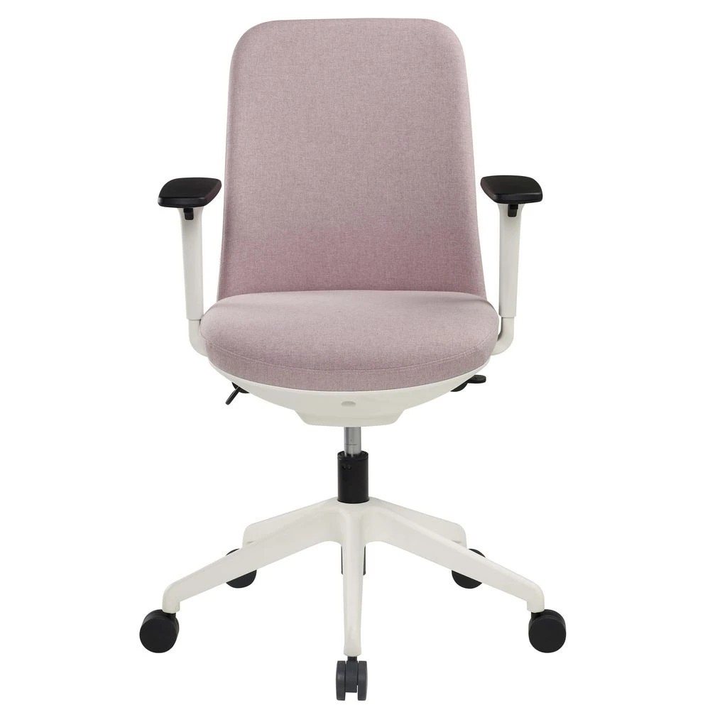 3 Pago Nest Home Office Ergonomic Medium Back Chair Pink Ergonomic Chairs and Desk Chairs, 3 of 10