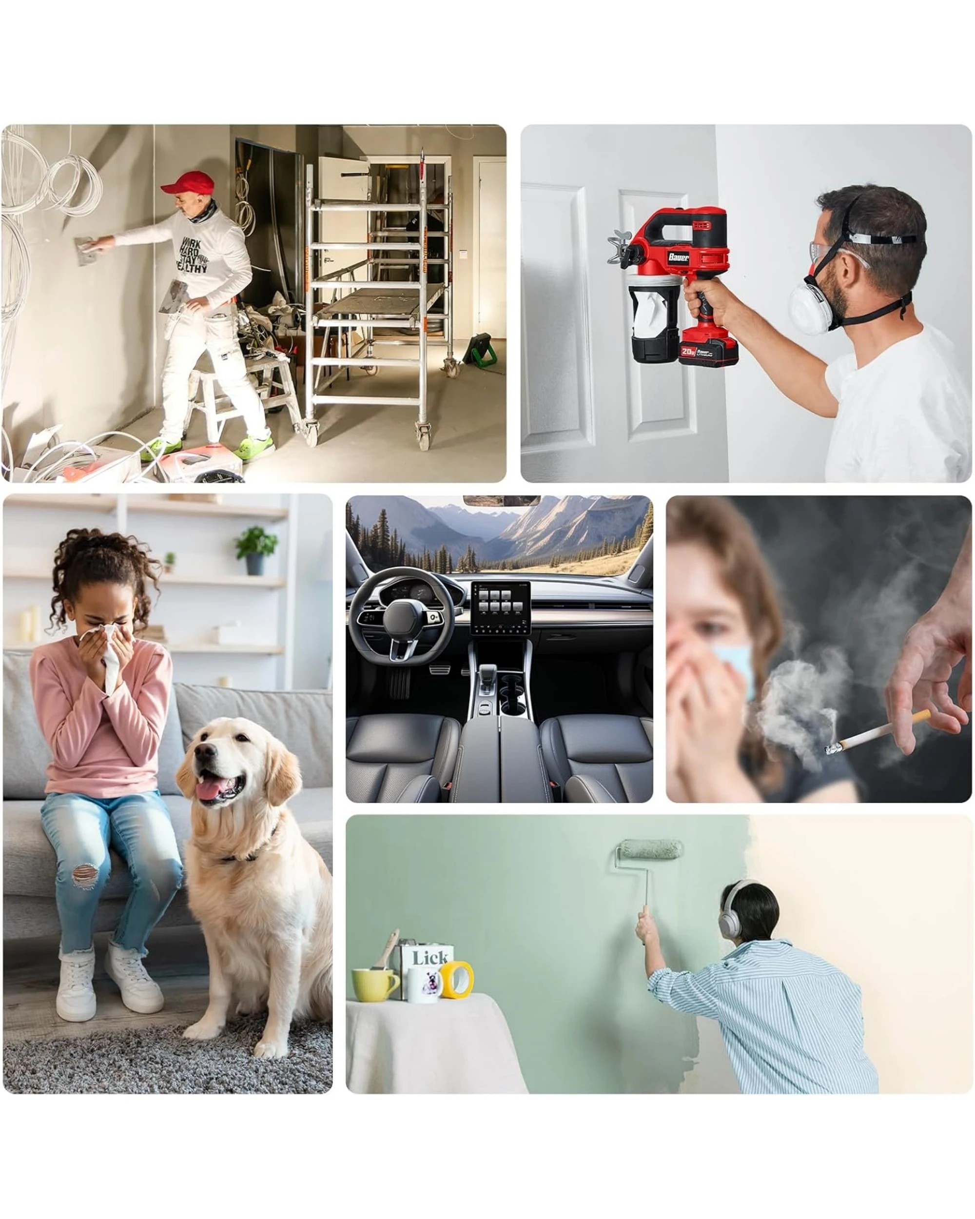 8 Advwin Ozone Generator 40000mg/h, Air Purifier Machine High Capacity Commercial Industrial Deodoriser - Black, 8 of 8