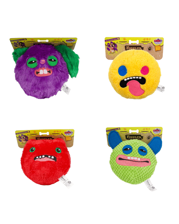 Fuggler Squeaky Ball Dog Toy - Assorted