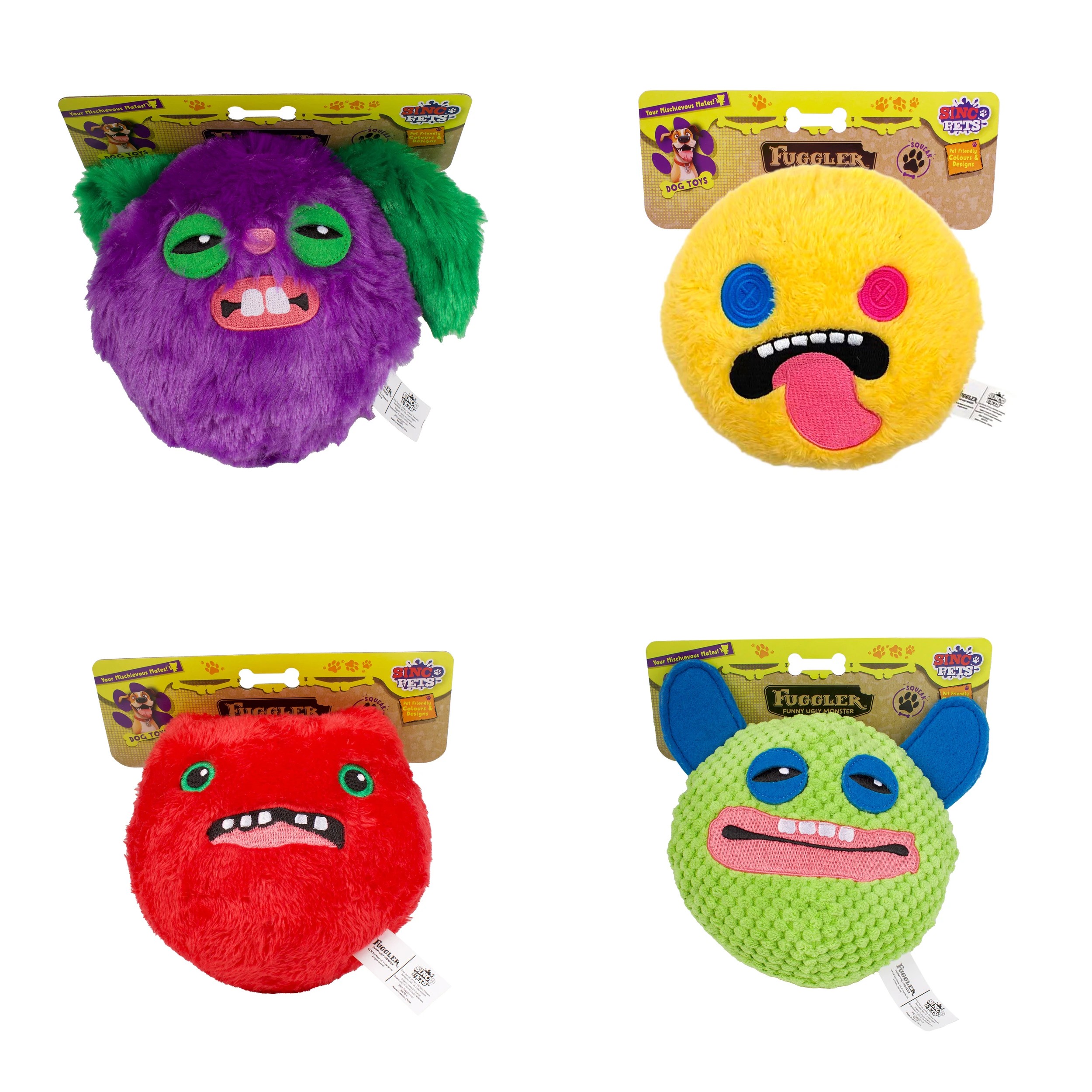 1 Fuggler Squeaky Ball Dog Toy - Assorted, 1 of 5