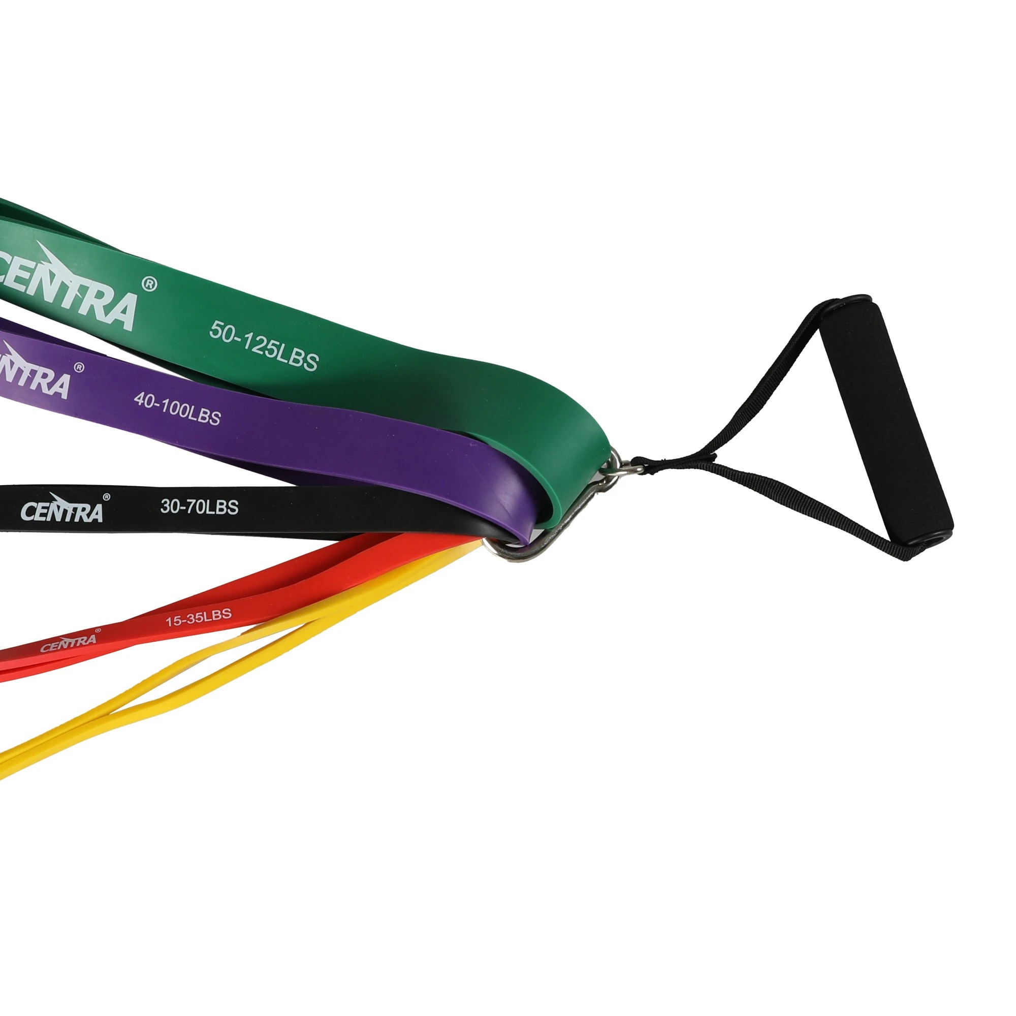 4 Centra Resistance Bands Heavy Duty Strength Fitness Exercise Loop Gym Yoga 11Pcs, 4 of 7