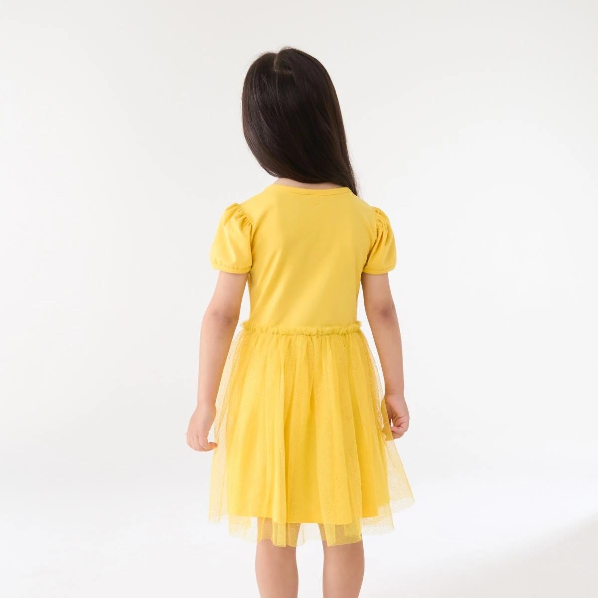 2 Disney Princess Belle License Short Sleeve Tutu Dress BELLE TUTU, 2 of 7