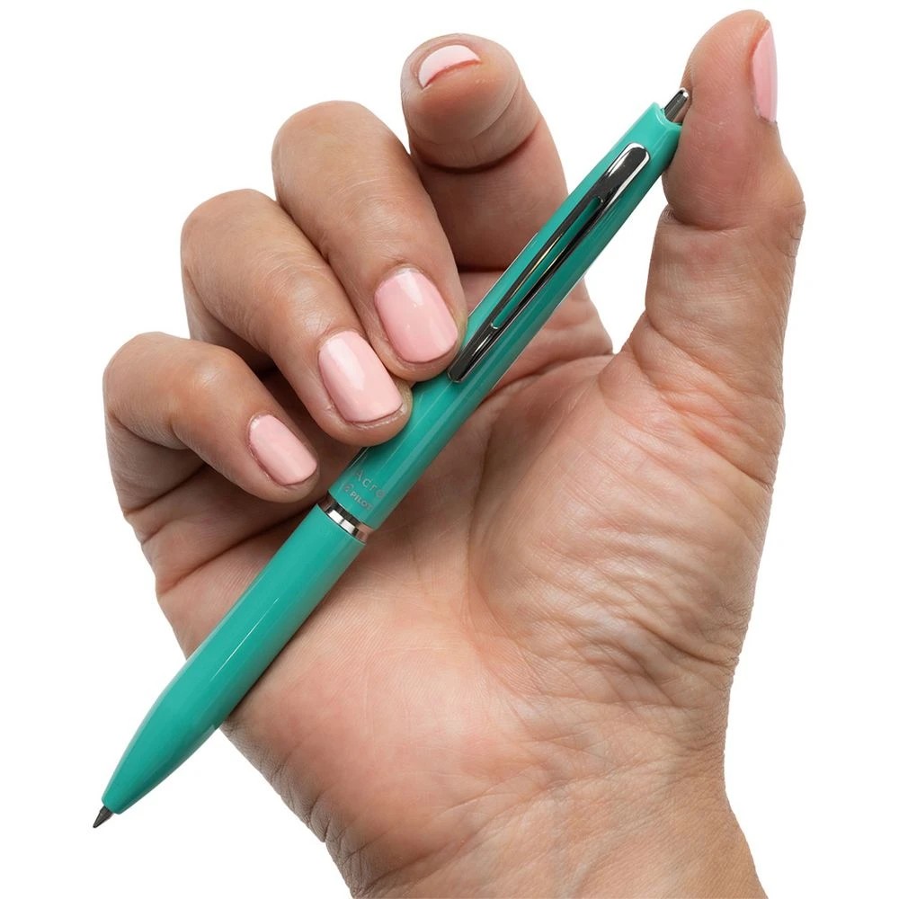 4 PILOT Acro 300 0.7mm Hybrid Ballpoint Pen Forest Green Barrel, 4 of 6