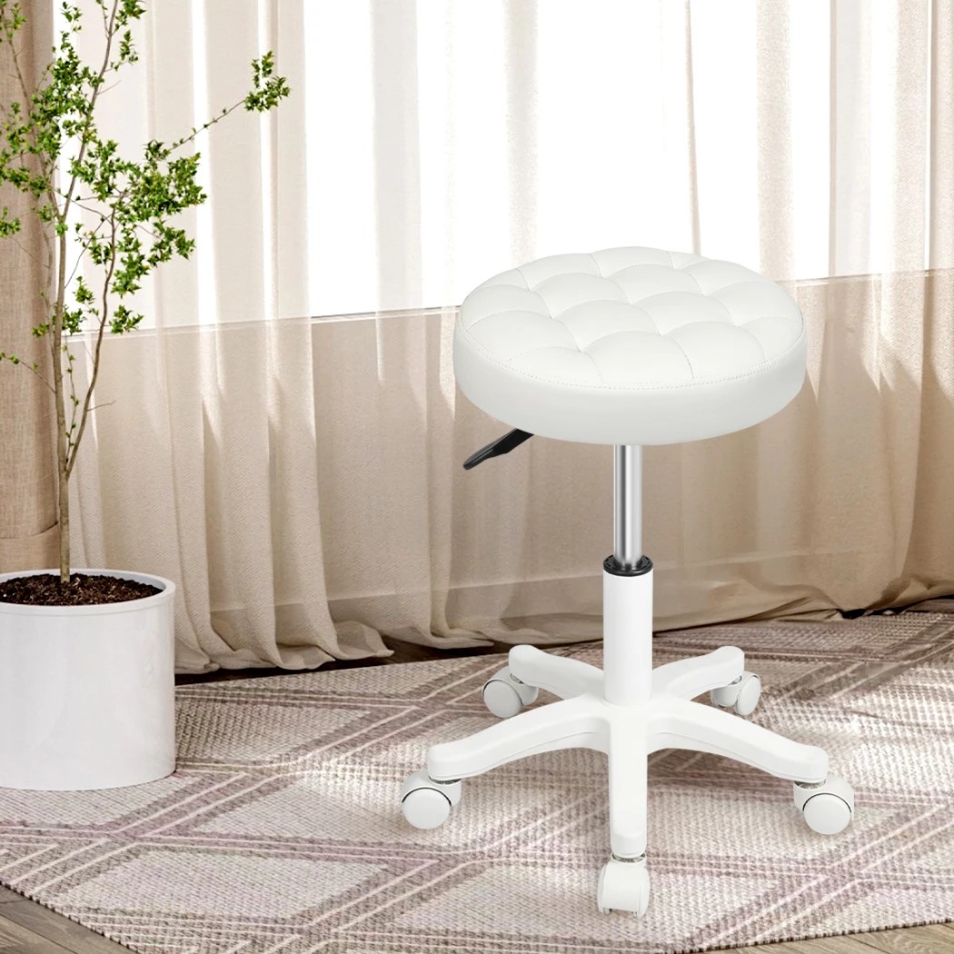 6 Levede PU Leather Salon Bar Stools in Beige Colour, 6 of 6