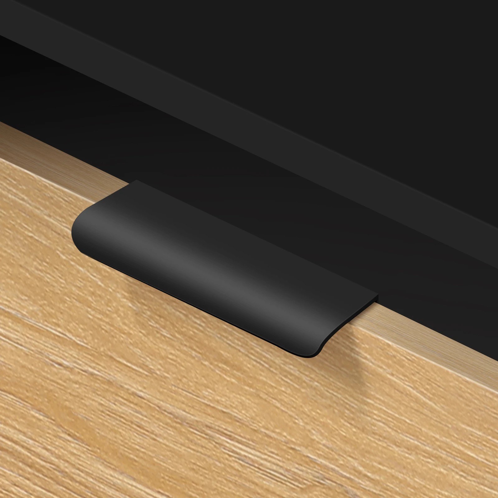 5 Alfordson 4 Chest of Drawers Dresser Tallboy - Black Wood, 5 of 10