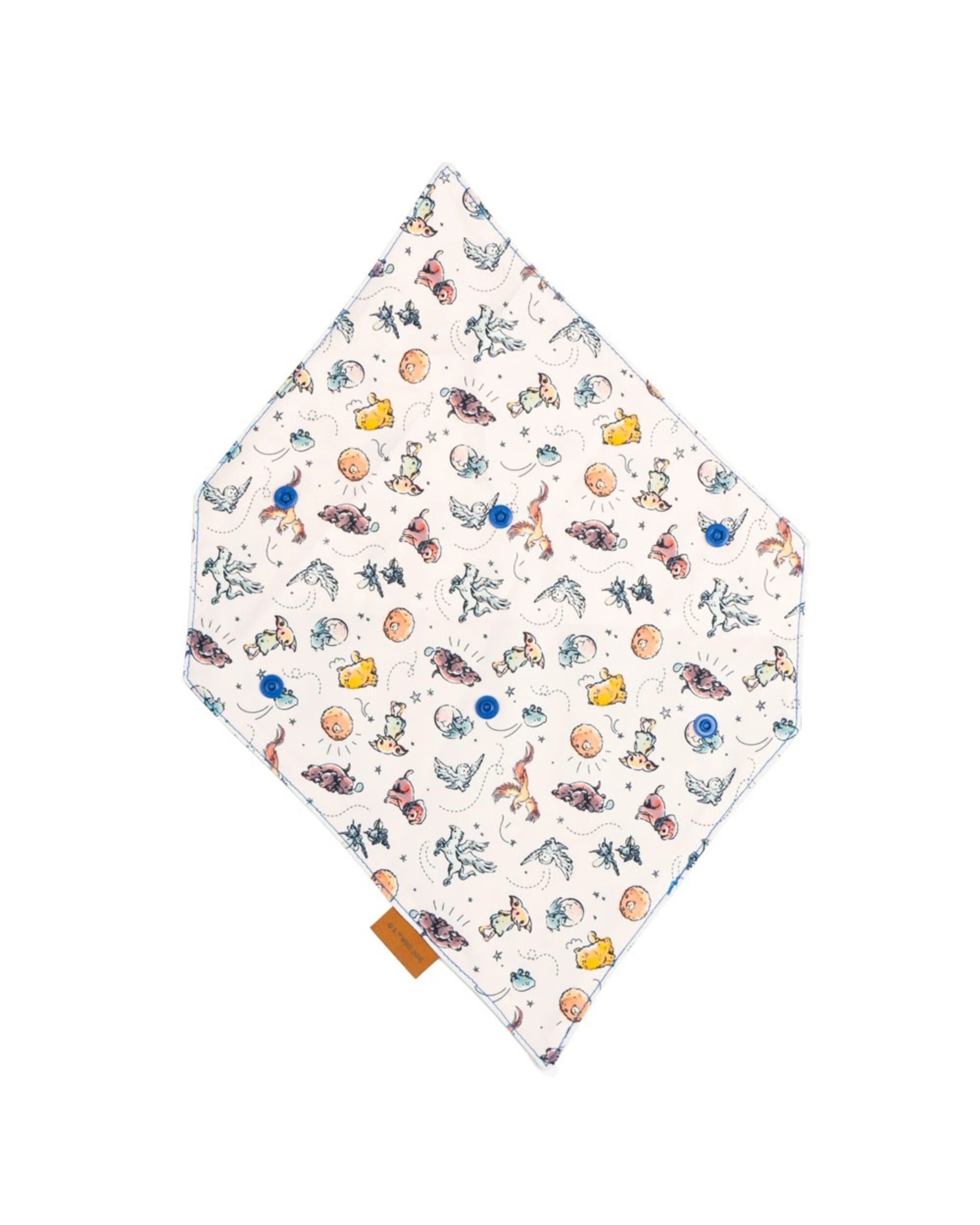 3 Harry Potter - Hogwarts House Crests Pet Bandana - Medium/Large - Blue, 3 of 4