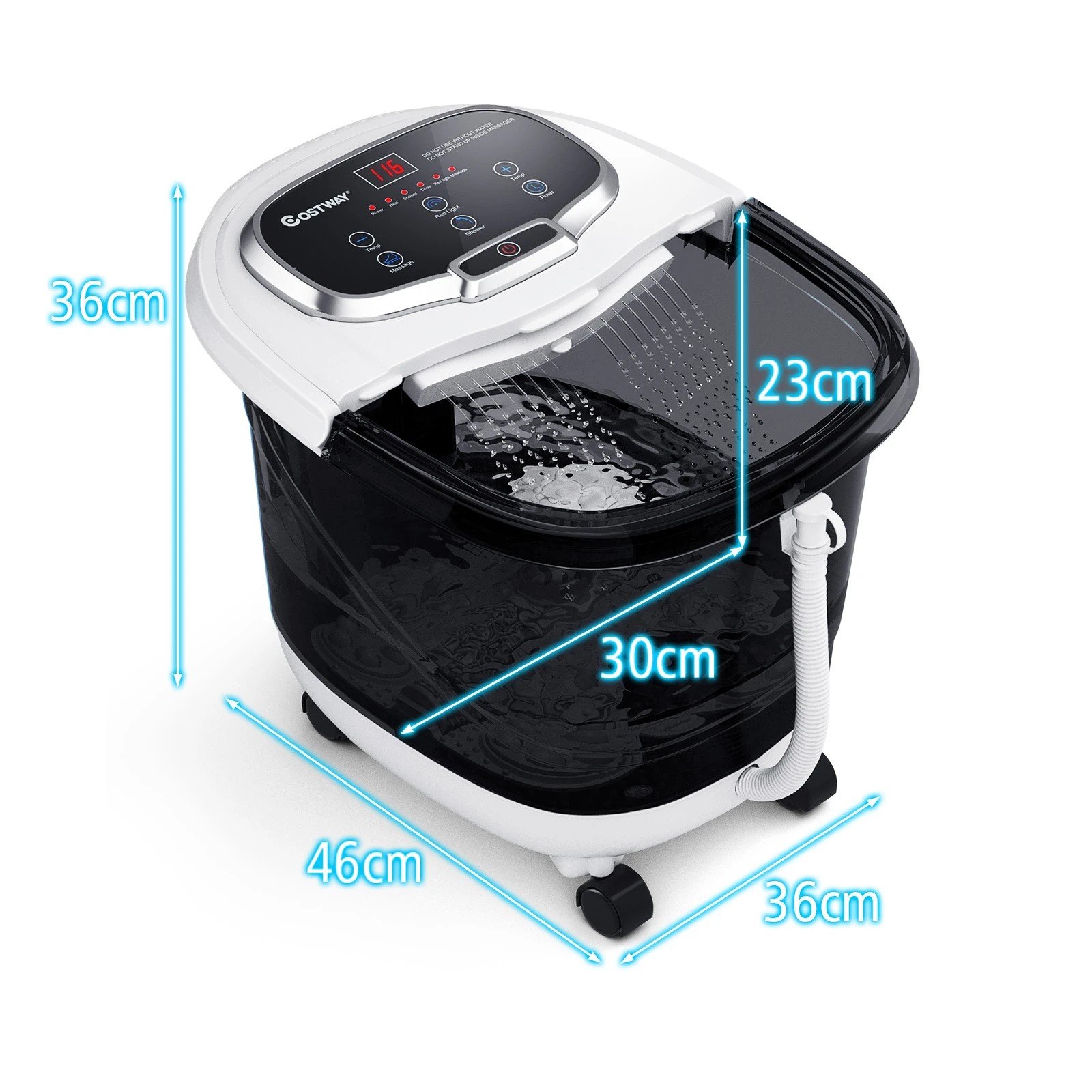 2 Costway Foot Spa Massager w/Heat & Timer Electric Footbath Tub, 2 of 2