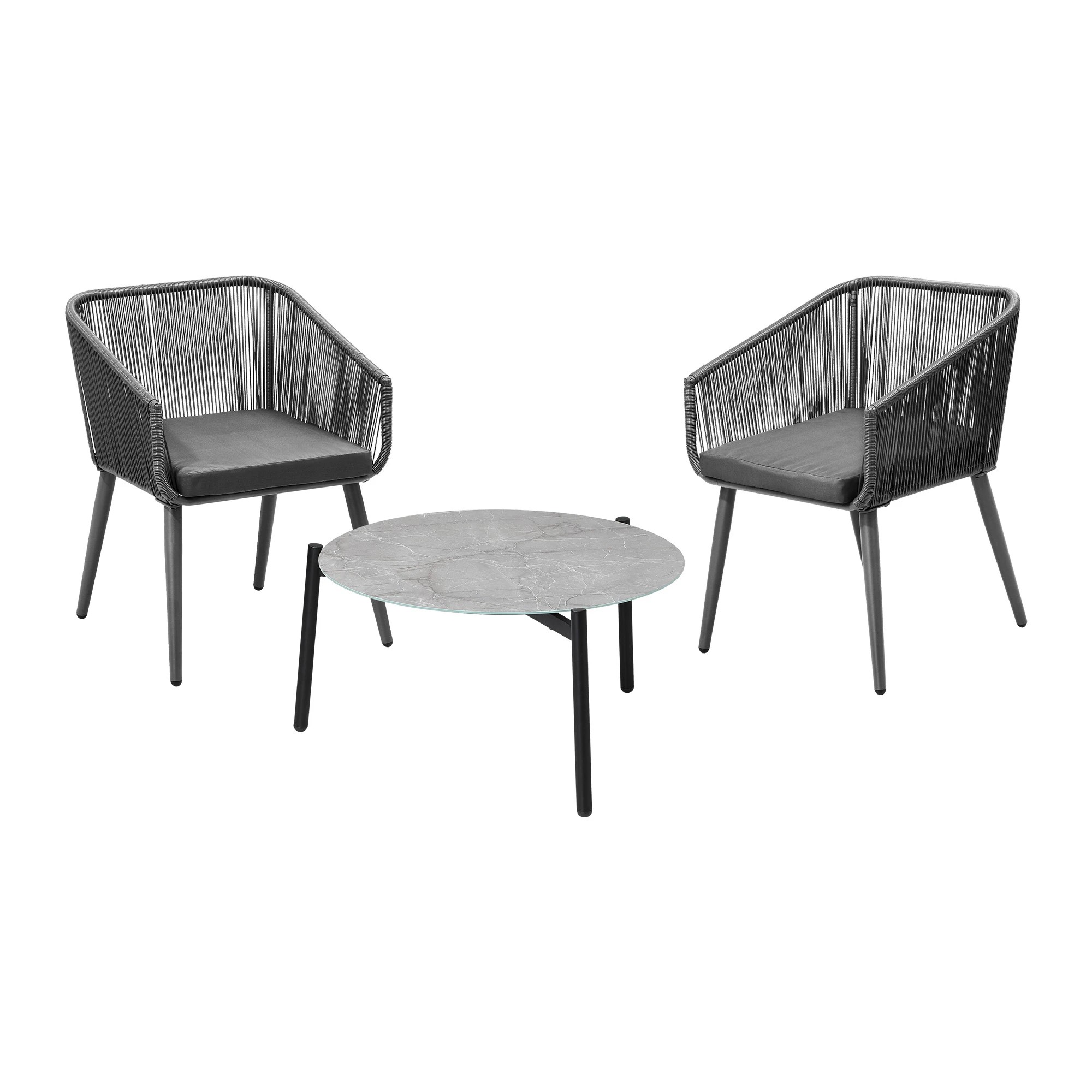 6 Livsip 3 Piece Outdoor Patio Set Lounge Furniture Setting - Multi, 6 of 8