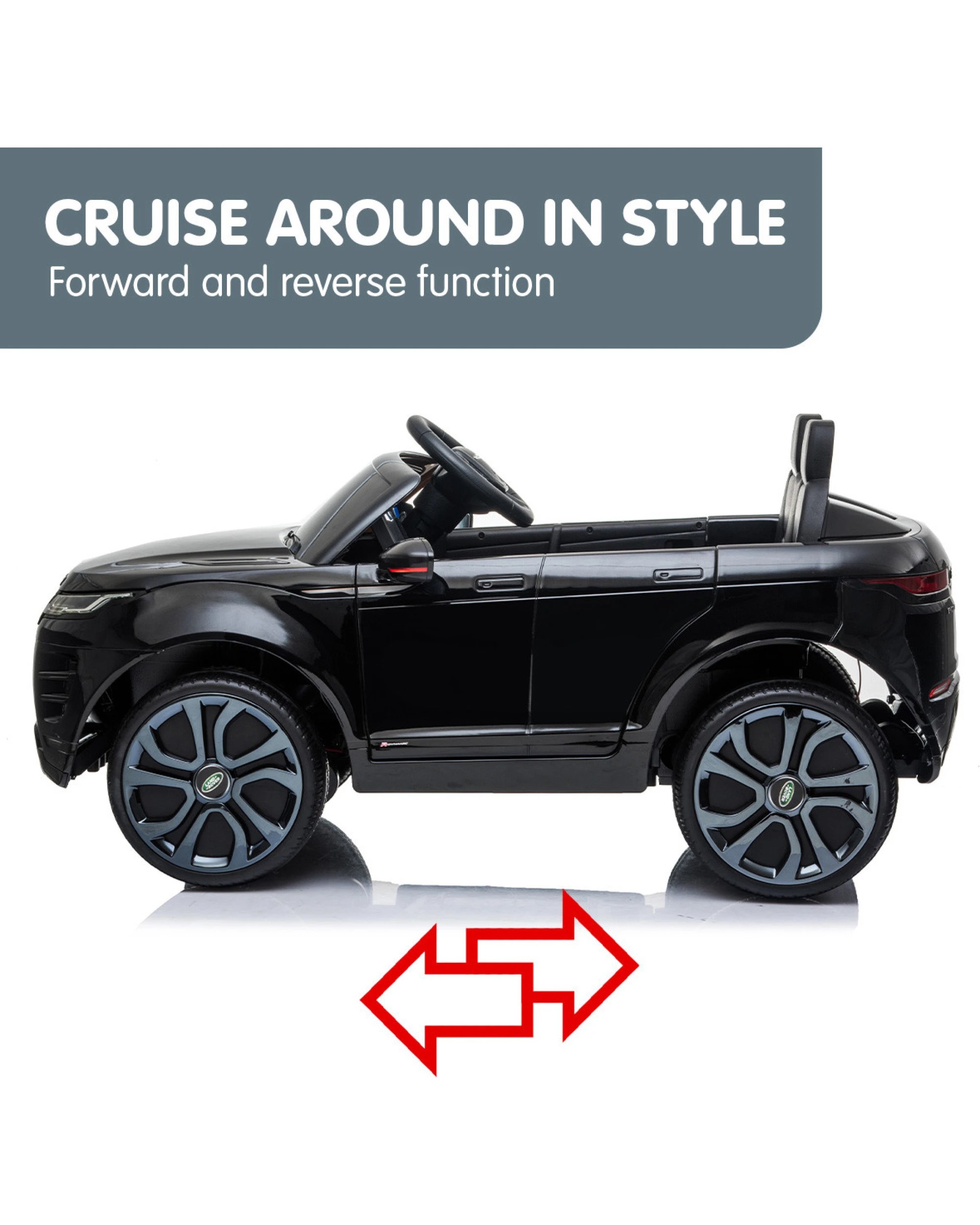 5 Kahuna Land Rover Licensed Kids Electric Ride On Car Remote Control - Black, 5 of 10
