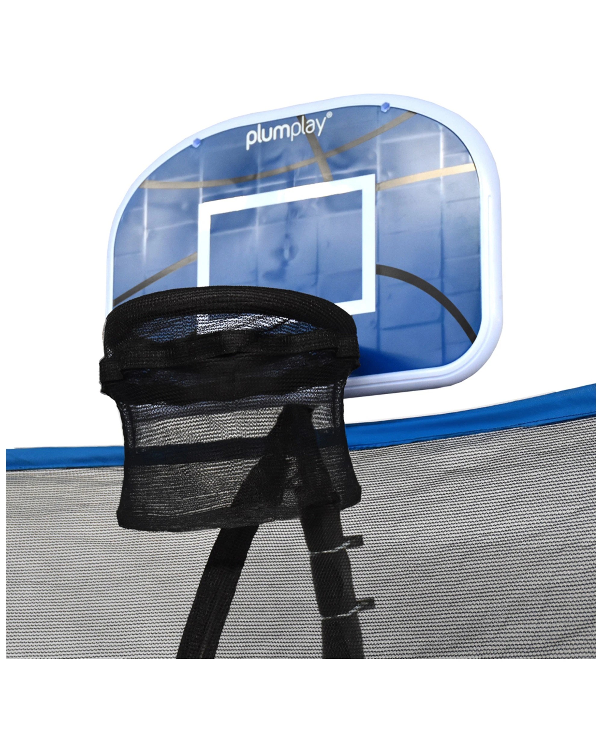2 Plum Play Au Trampoline Basketball Hoop Accessory Set With Ball And Pump - Blue, 2 of 3