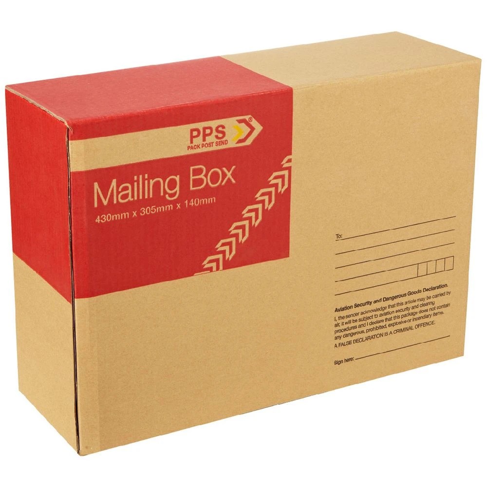 1 PPS Mailing Box 430 x 305 x 140mm, 1 of 2