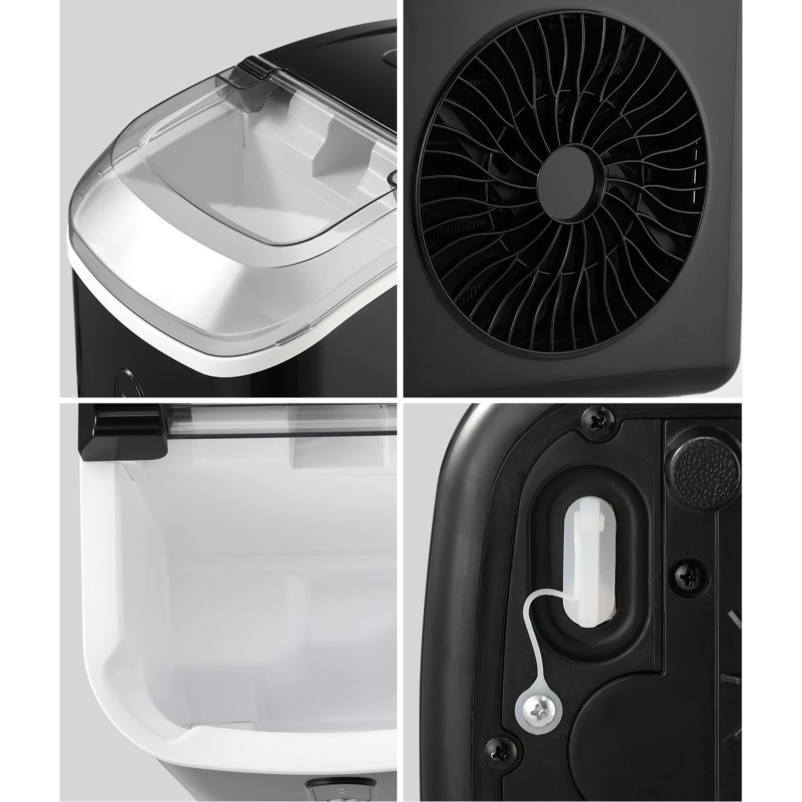 3 Vevare Nugget Ice Maker Portable Machine 15kg Ice Cube Tray Bar Countertop
 - Black, 3 of 6