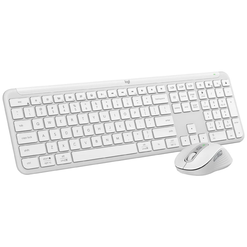 4 Logitech MK950 Wireless Keyboard and Mouse Combo White, 4 of 7