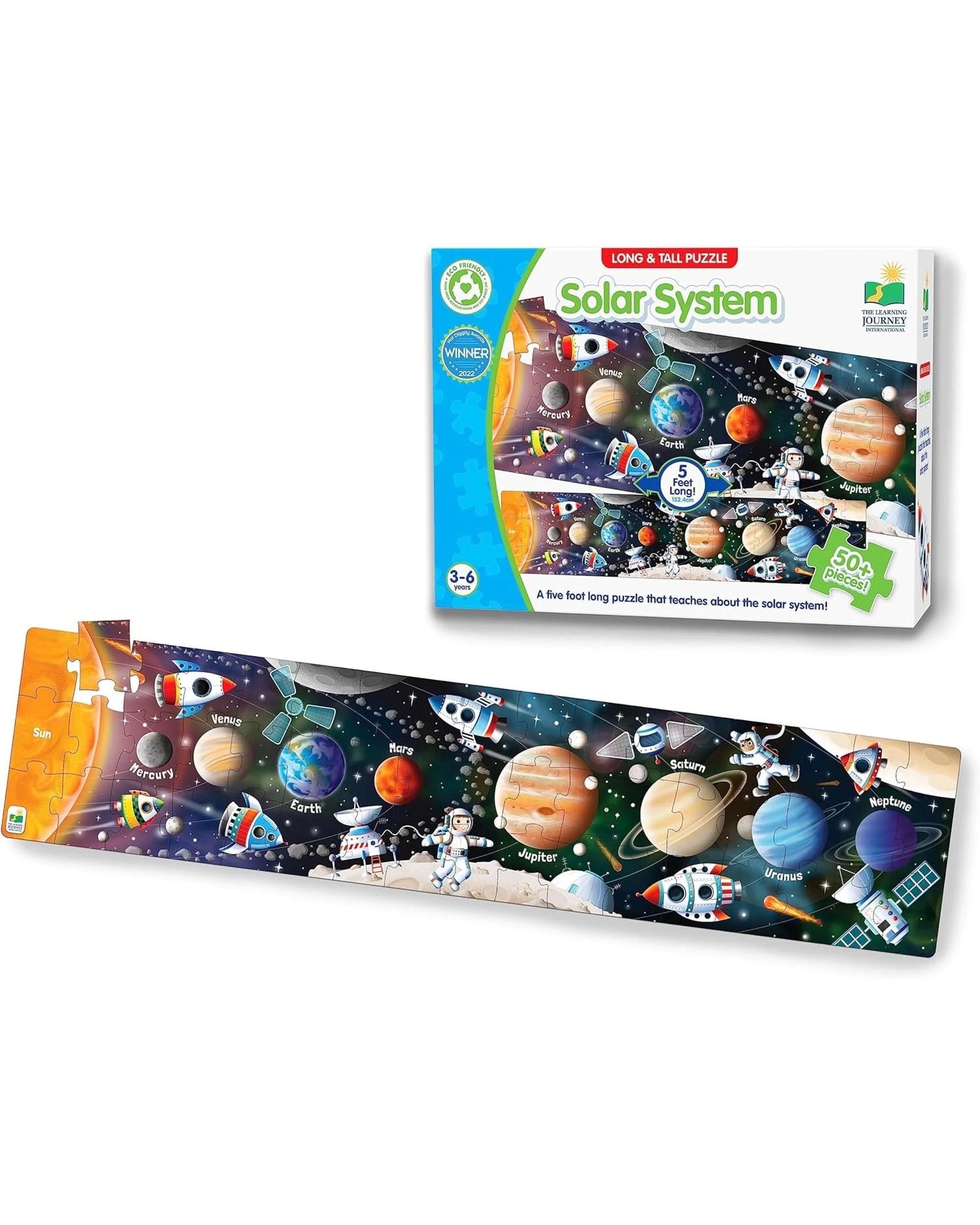 1 The Learning Journey Long and Tall Puzzle Solar System, 1 of 6